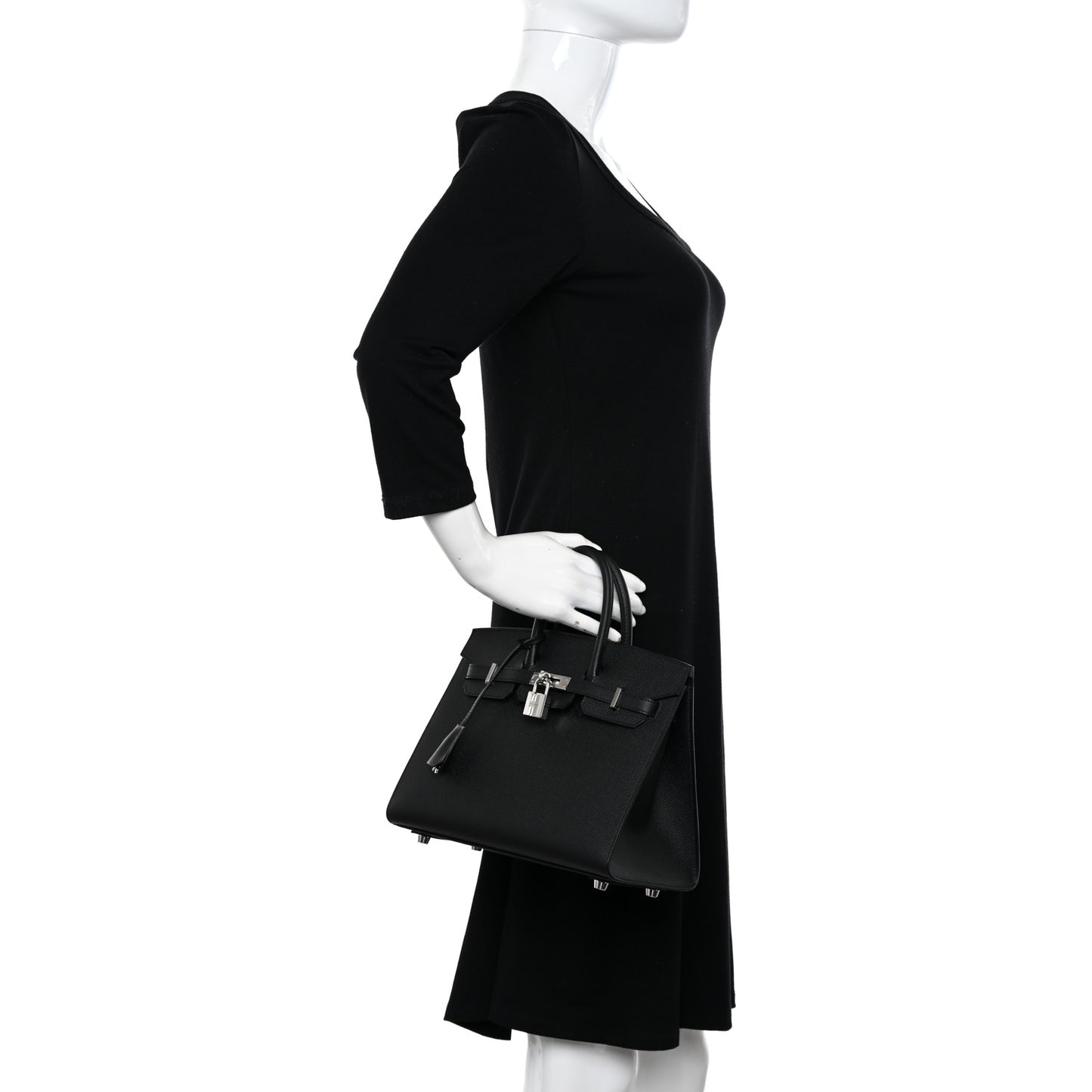 Epsom Birkin Sellier 25 Black