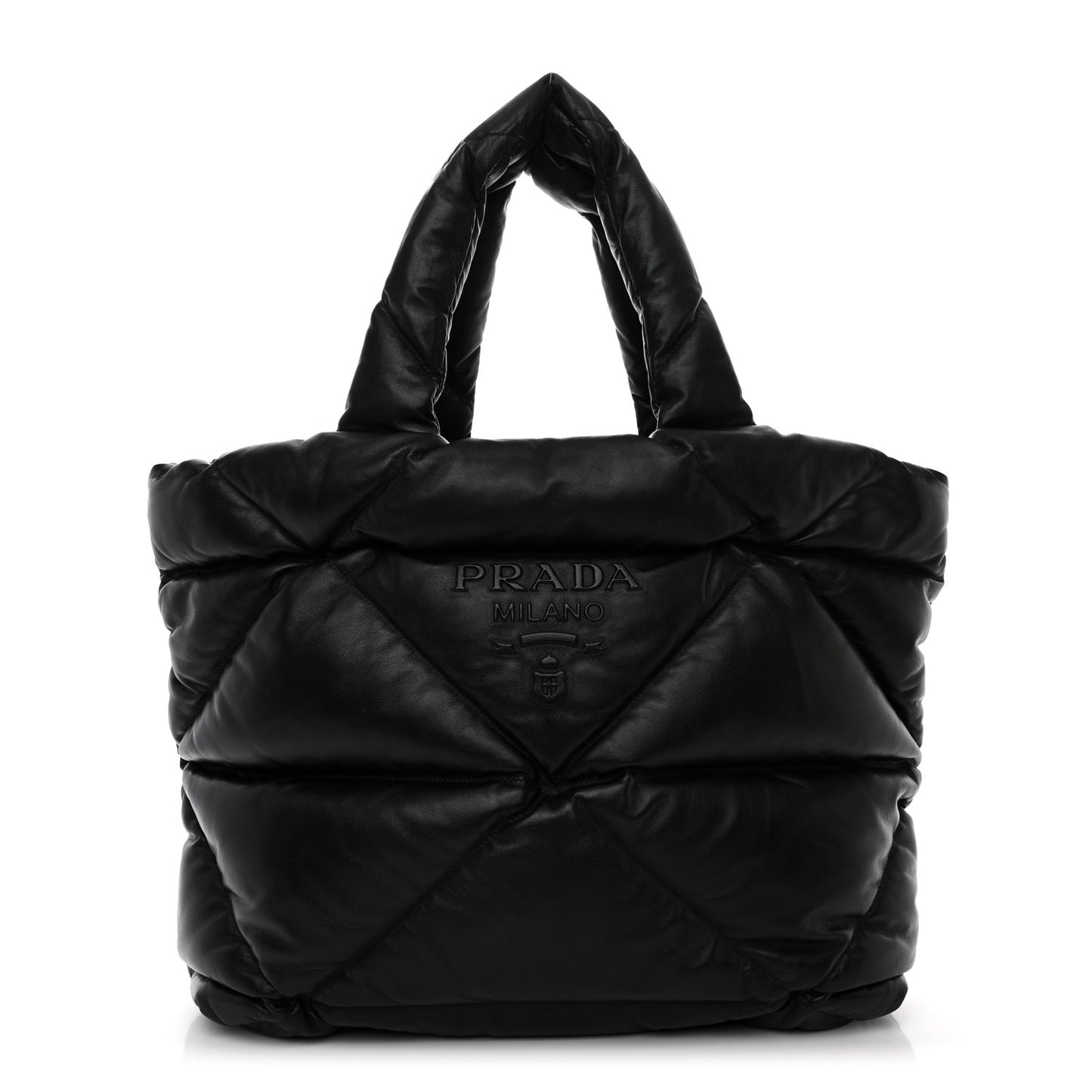 Nappa Padded System Tote Bag Black