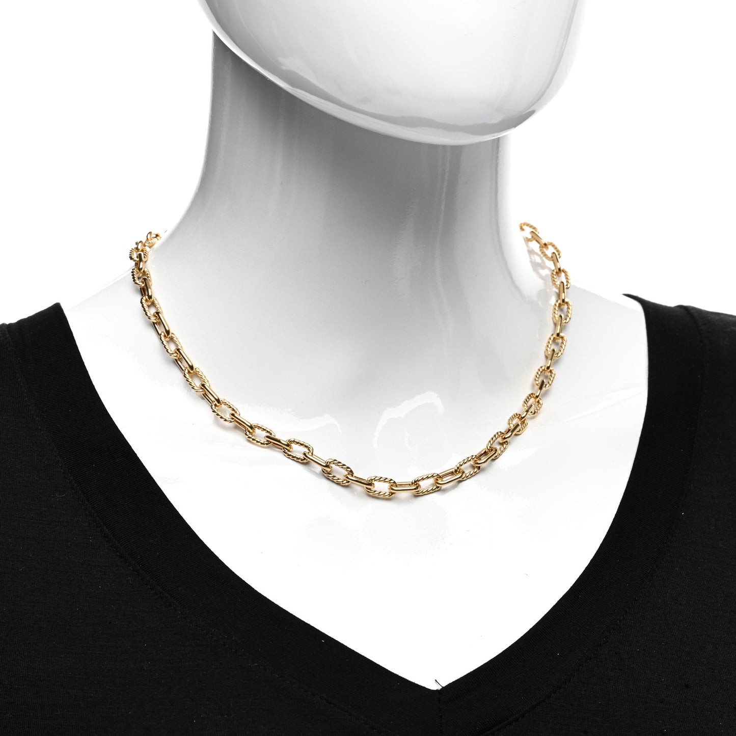 18K Yellow Gold 6mm Madison Chain Necklace