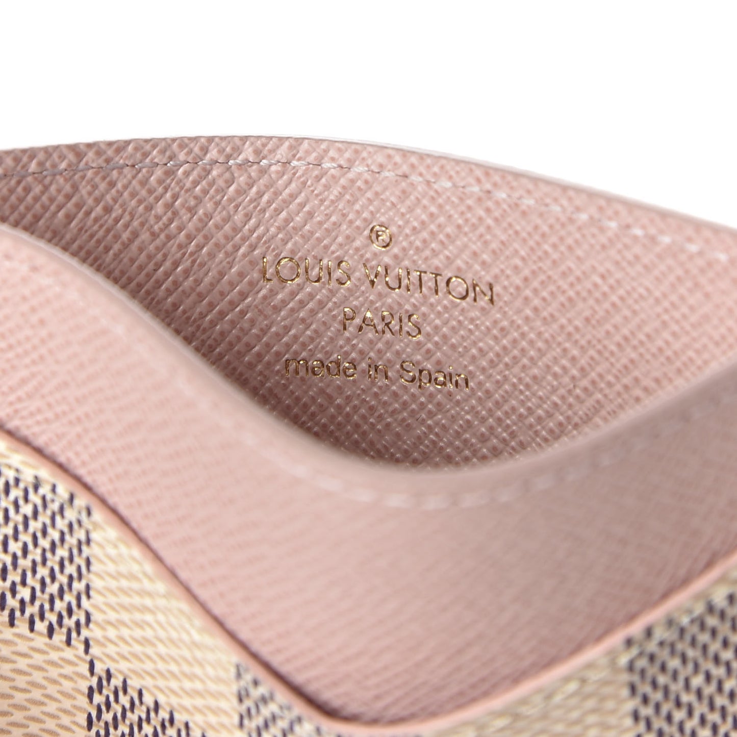 Damier Azur Daily Card Holder Rose Ballerine