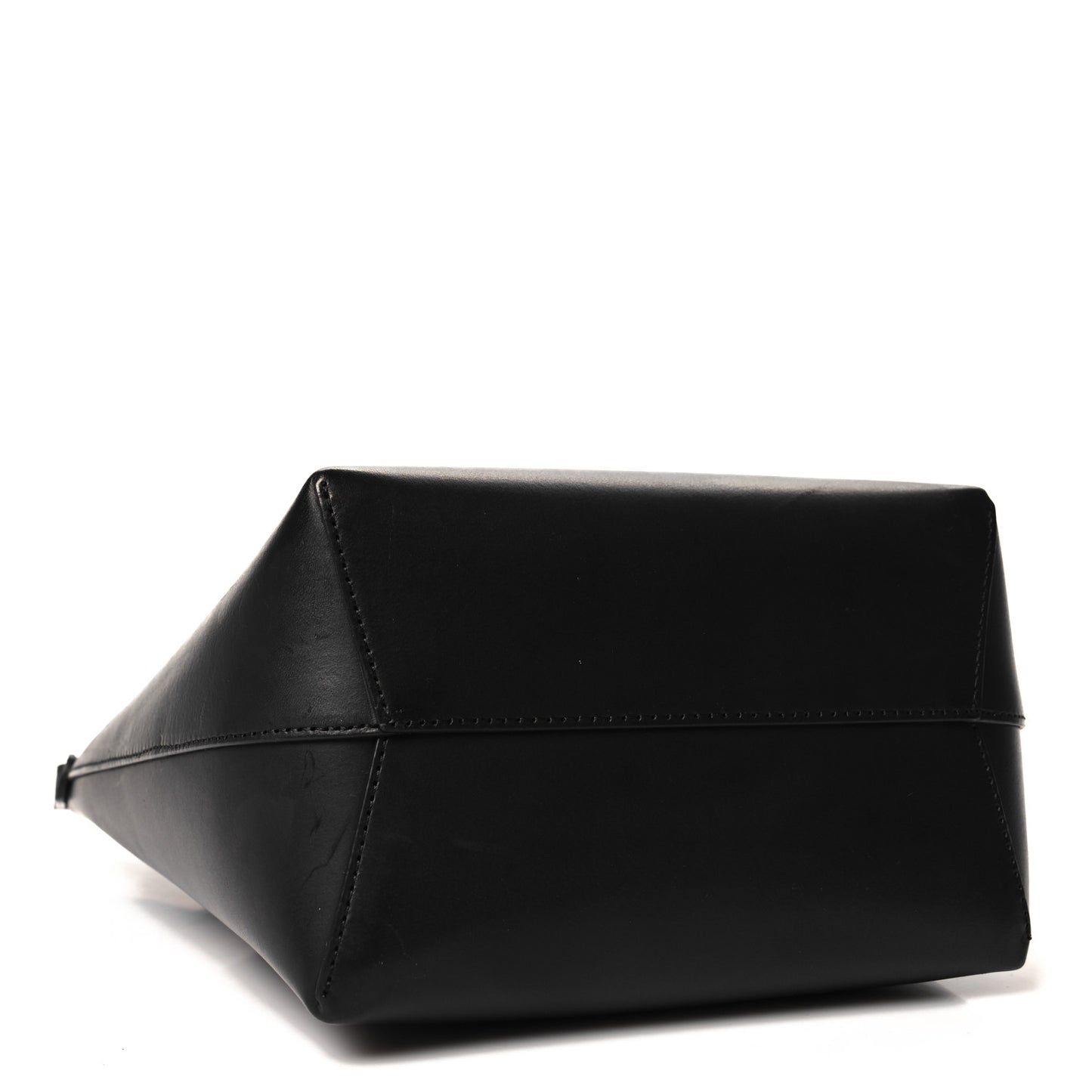 Calfskin Mini Bucket Bag Black Flamma