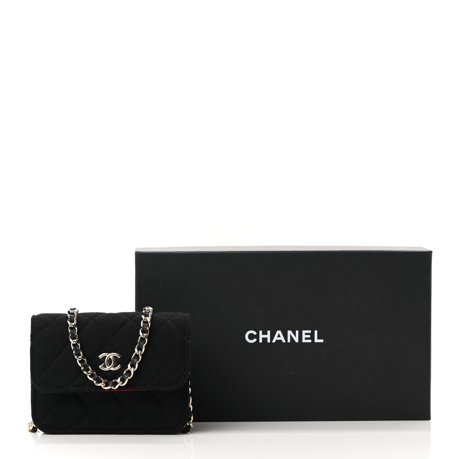 Chanel Jersey Quilted Micro Mini Flap Black 11 of 11