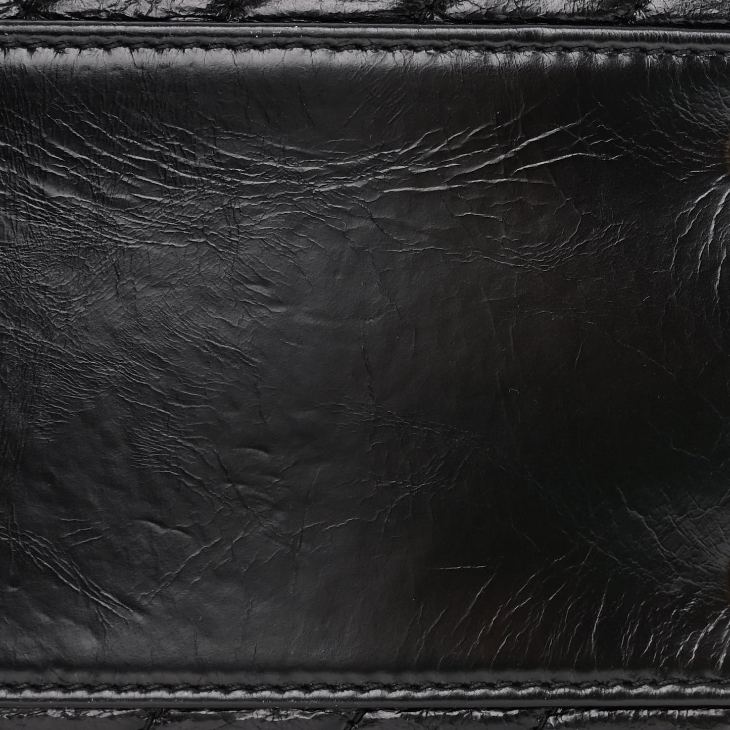 Calfskin Chevron Quilted Medium Coco Handle Flap Black