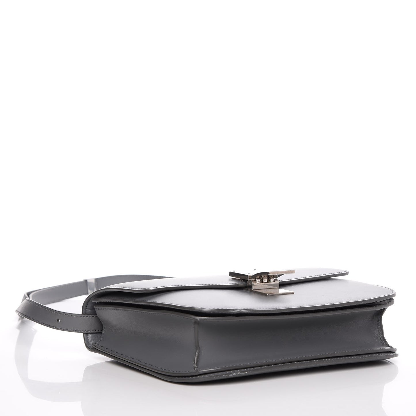 Box Calfskin Medium Classic Box Flap Bag Kohl