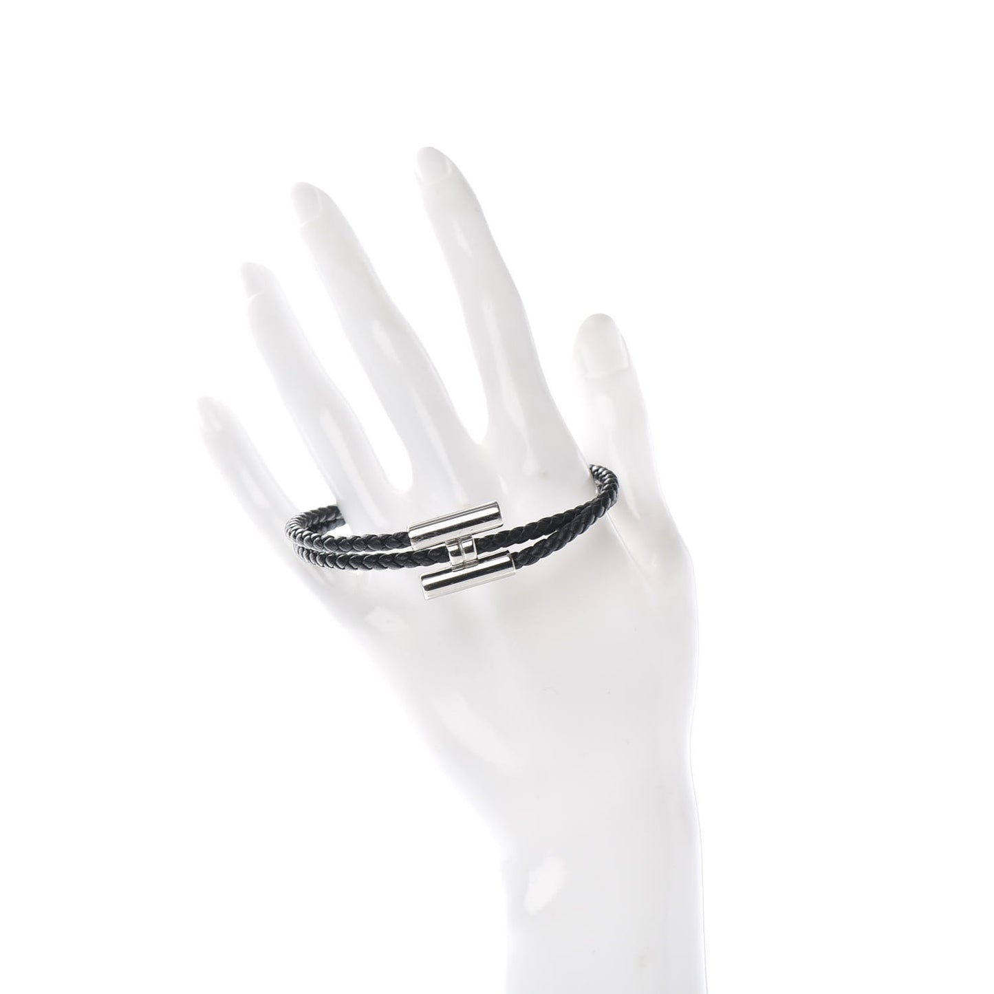 Swift Double Wrap Cord Tournis Tresse Bracelet T6 Black