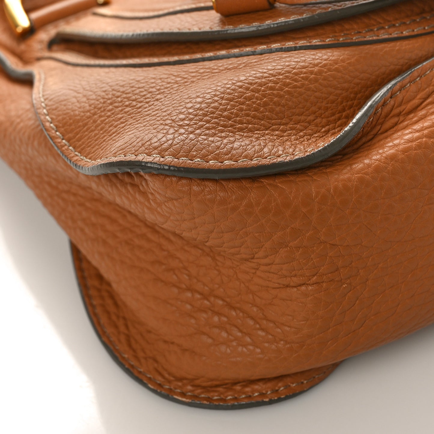 Calfskin Medium Marcie Satchel Tan