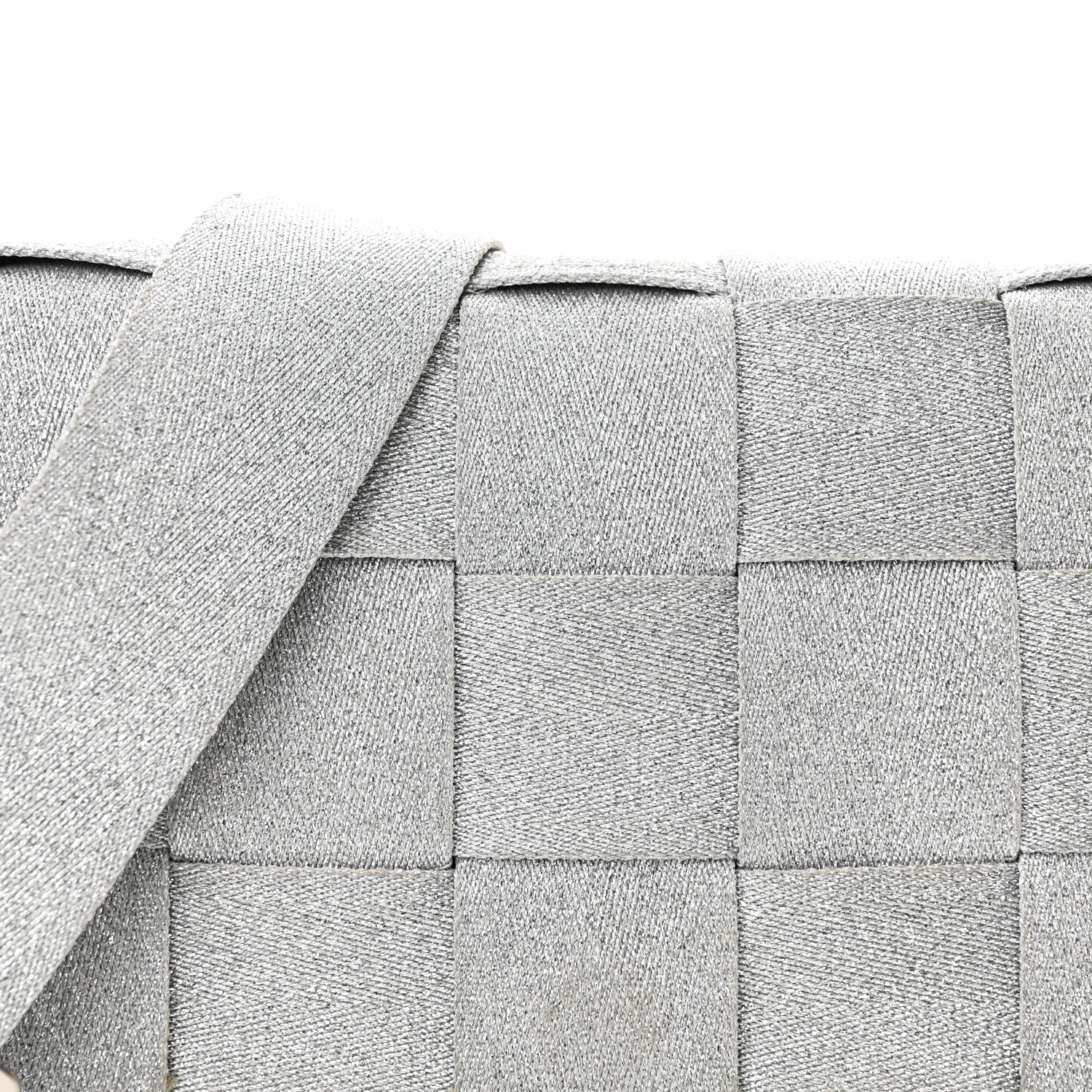 Bottega Veneta Webbing Maxi Intrecciato Cassette Bag Silver 5 of 15