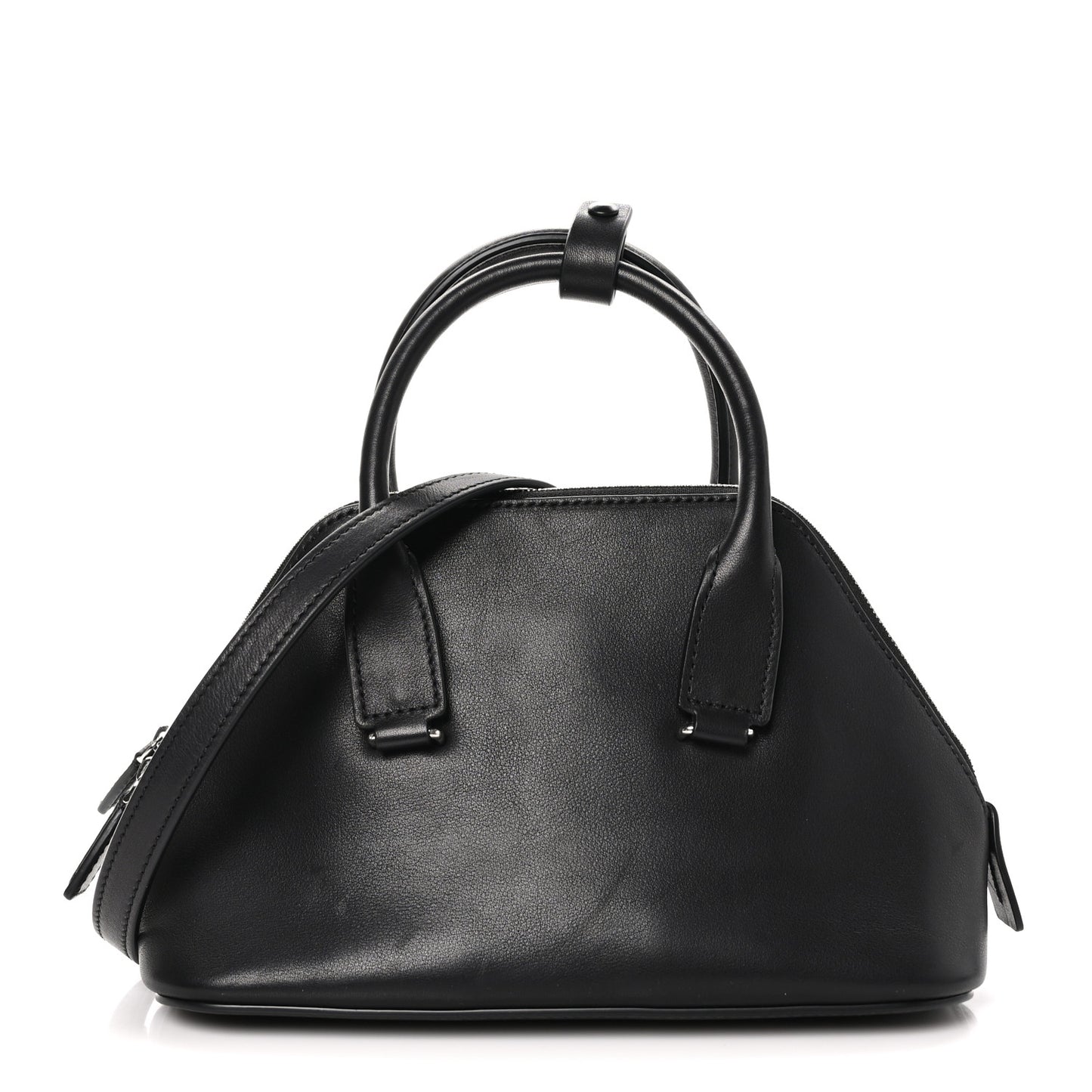 Saddle Calfskin Mini Devon Bag Black