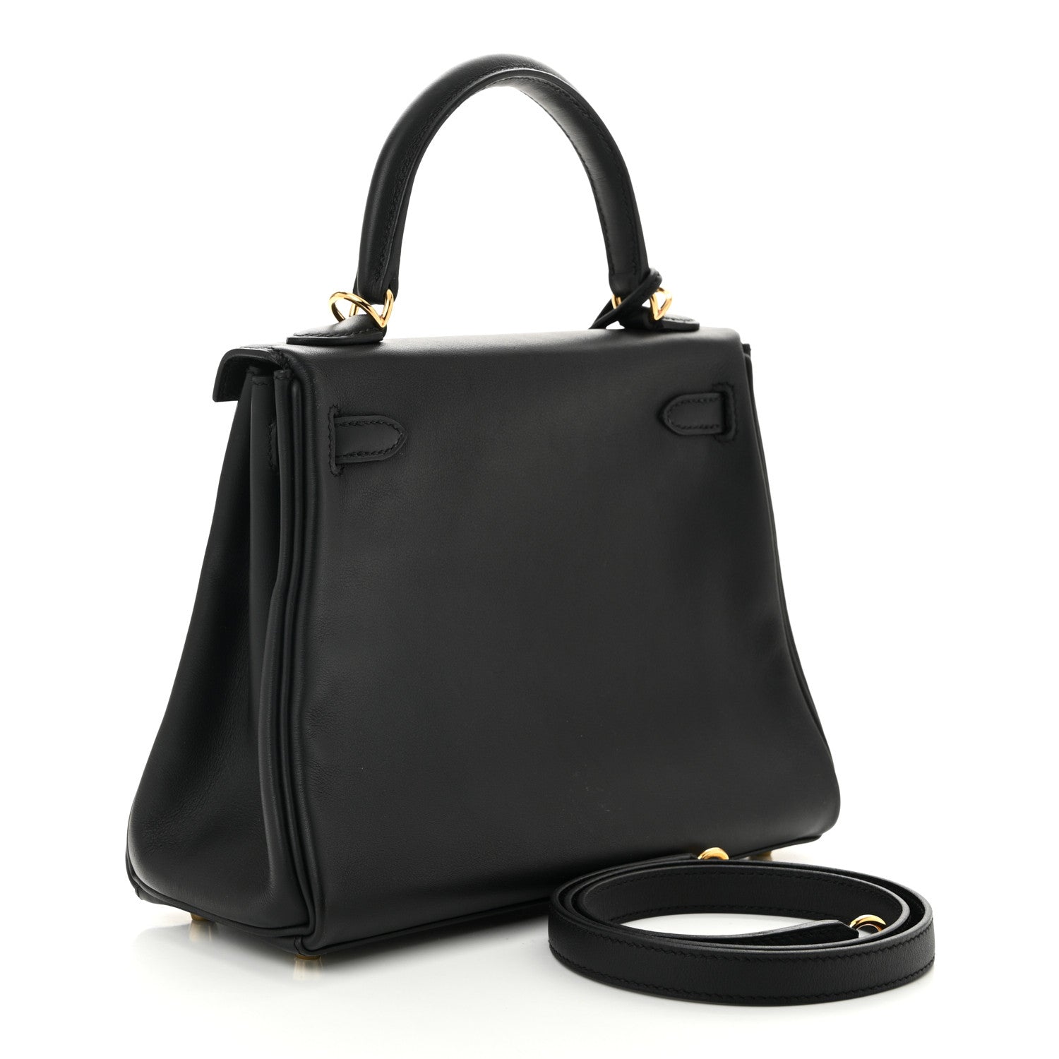 Hermes Swift Kelly Retourne 25 Black 3 of 10