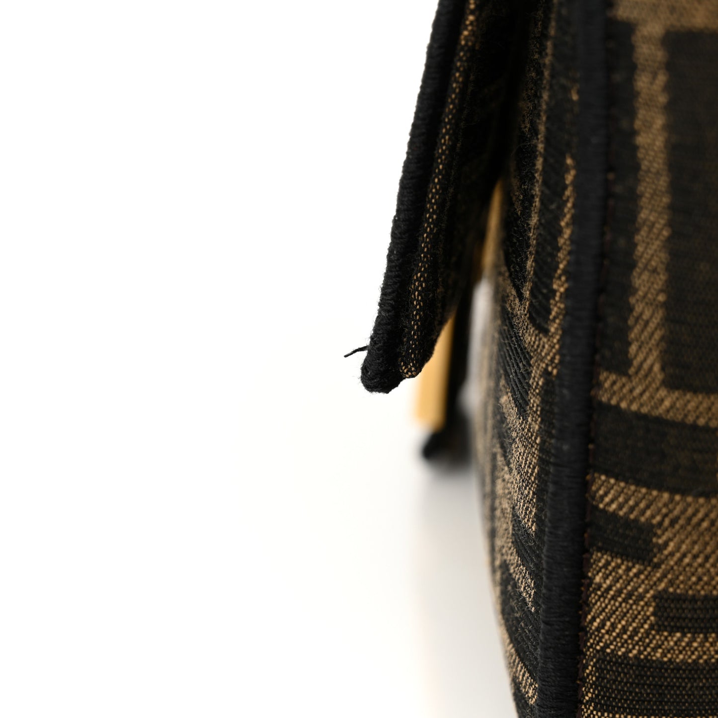 Fabric Jacquard FF 1974 Medium Baguette Tobacco Moro Black