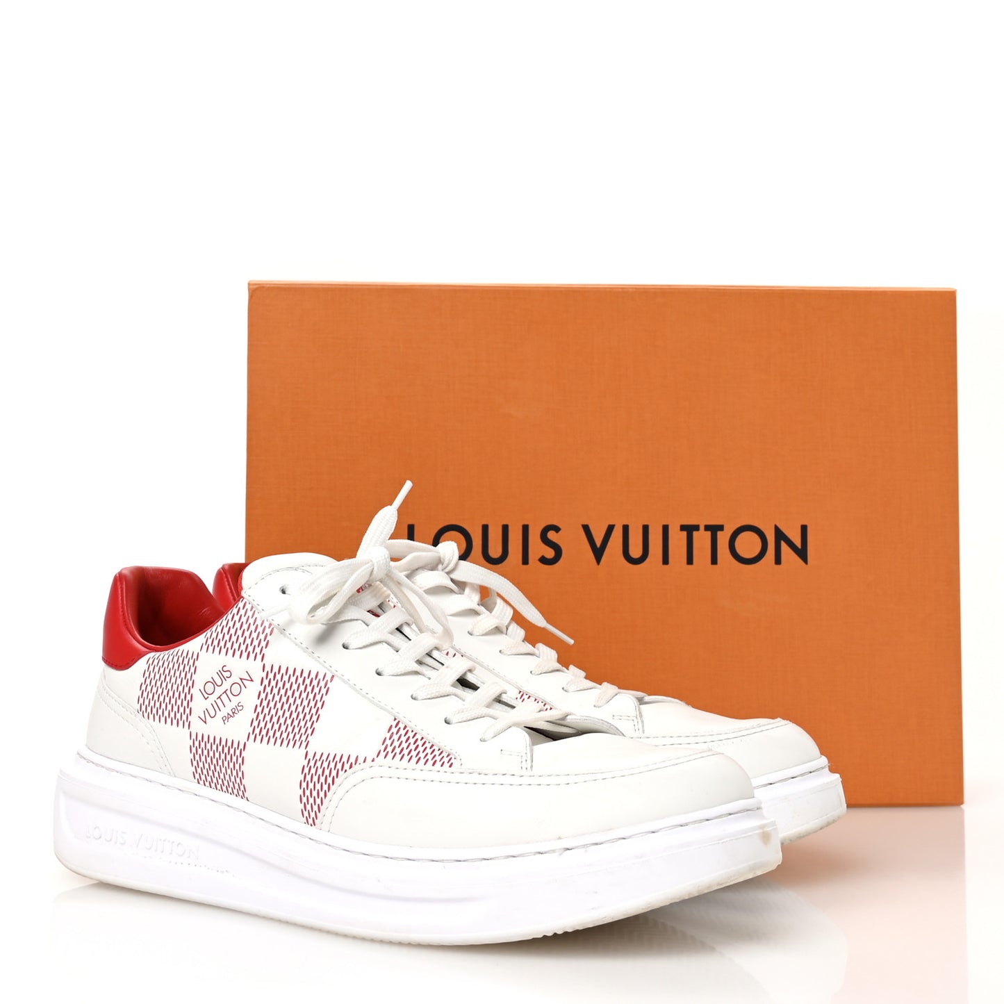 Calfskin Damier Beverly Hills Mens Sneakers 8
