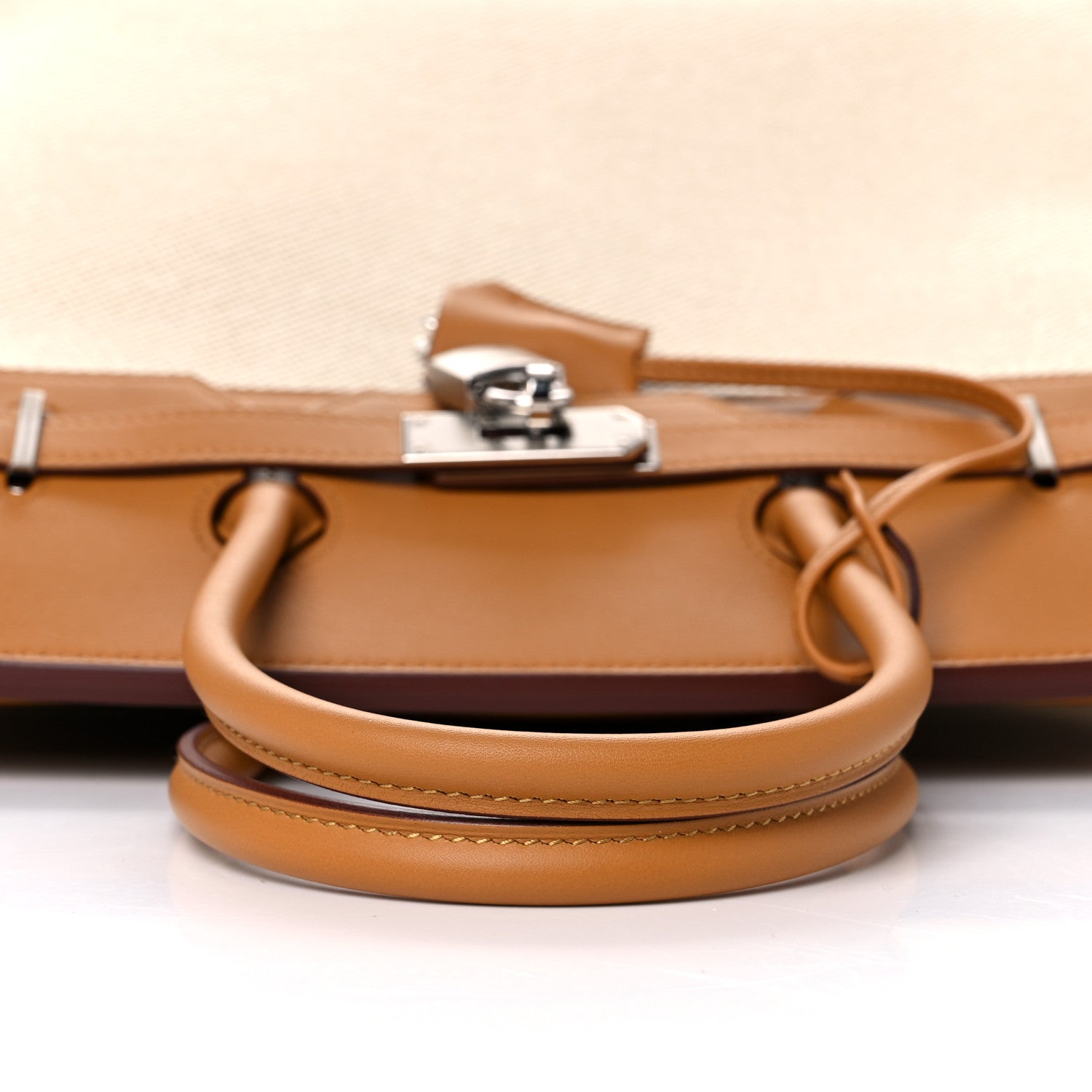 Hermes Swift Twill H Fray Fray Birkin 35 Sesame Ecru 13 of 34