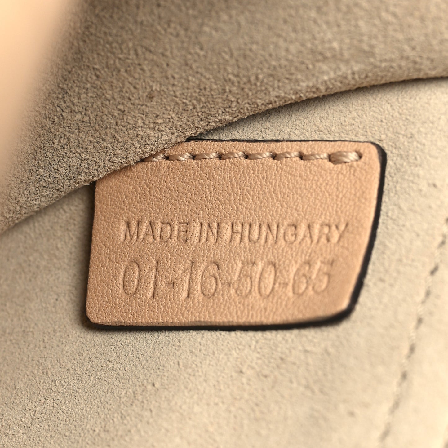 Calfskin Embossed Nano Georgia Crossbody Bag Sand