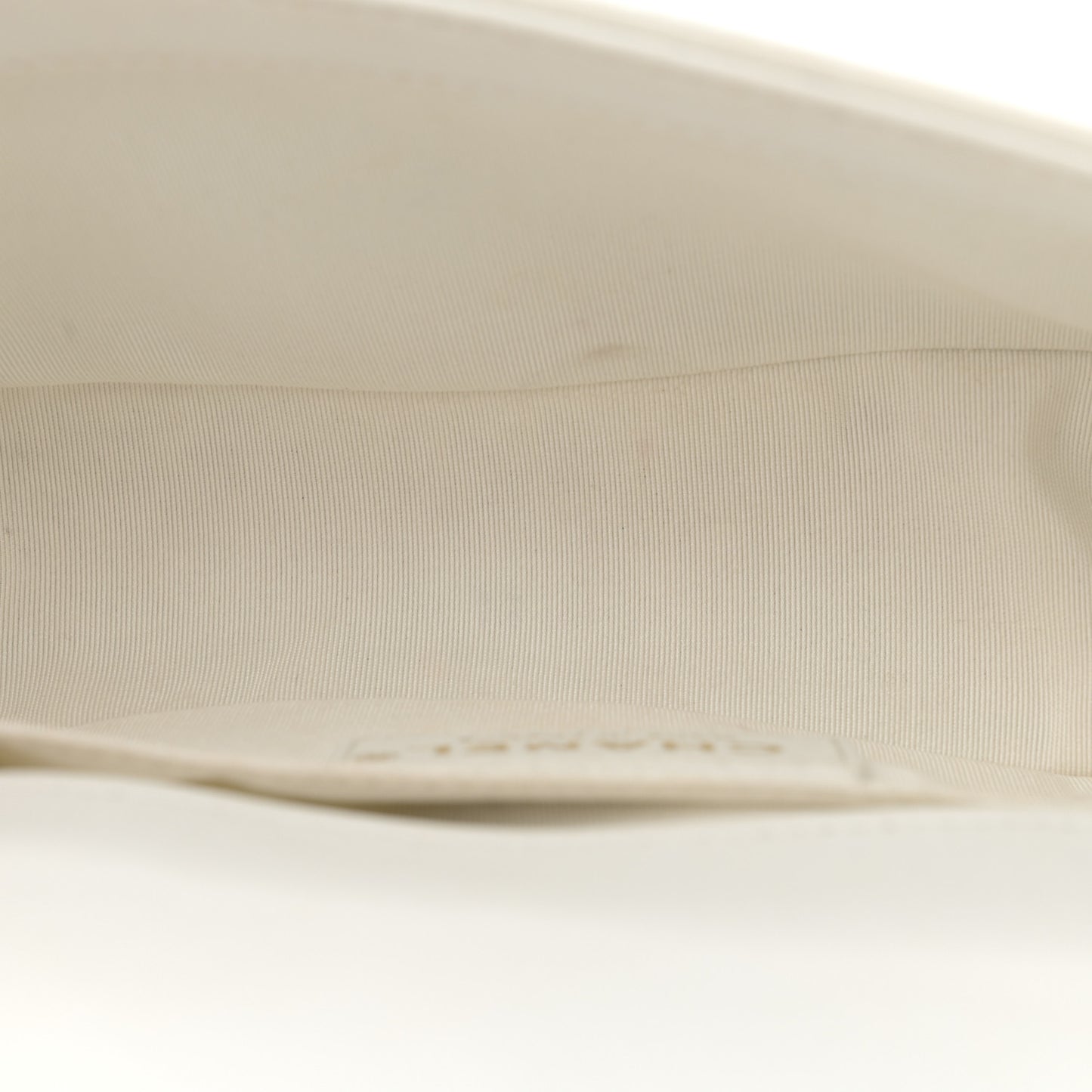 Lambskin Quilted Small Boy Flap White