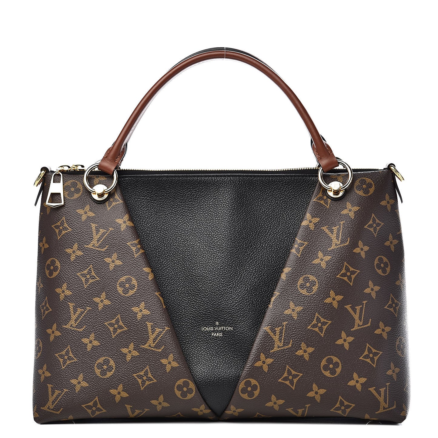 Monogram V Tote MM Black