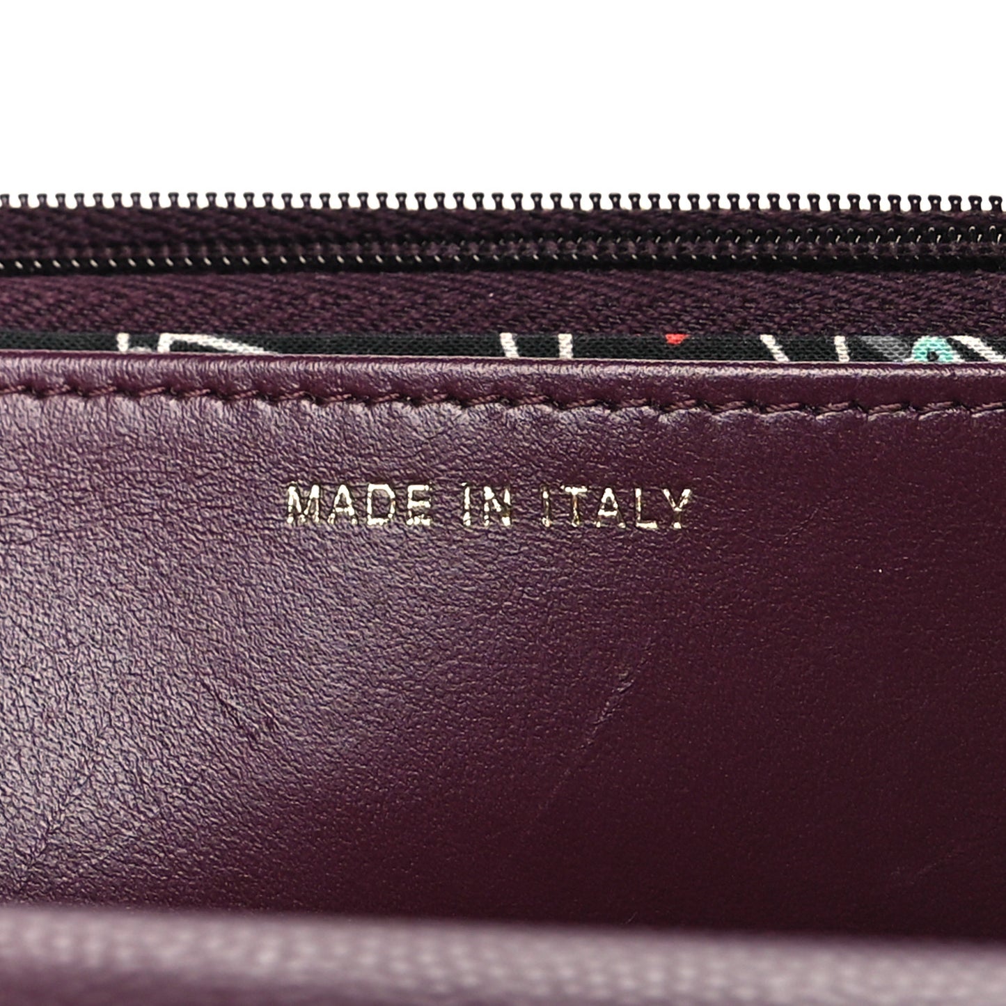 Caviar Quilted Chain Embossed CC Wallet On Chain WOC Burgundy