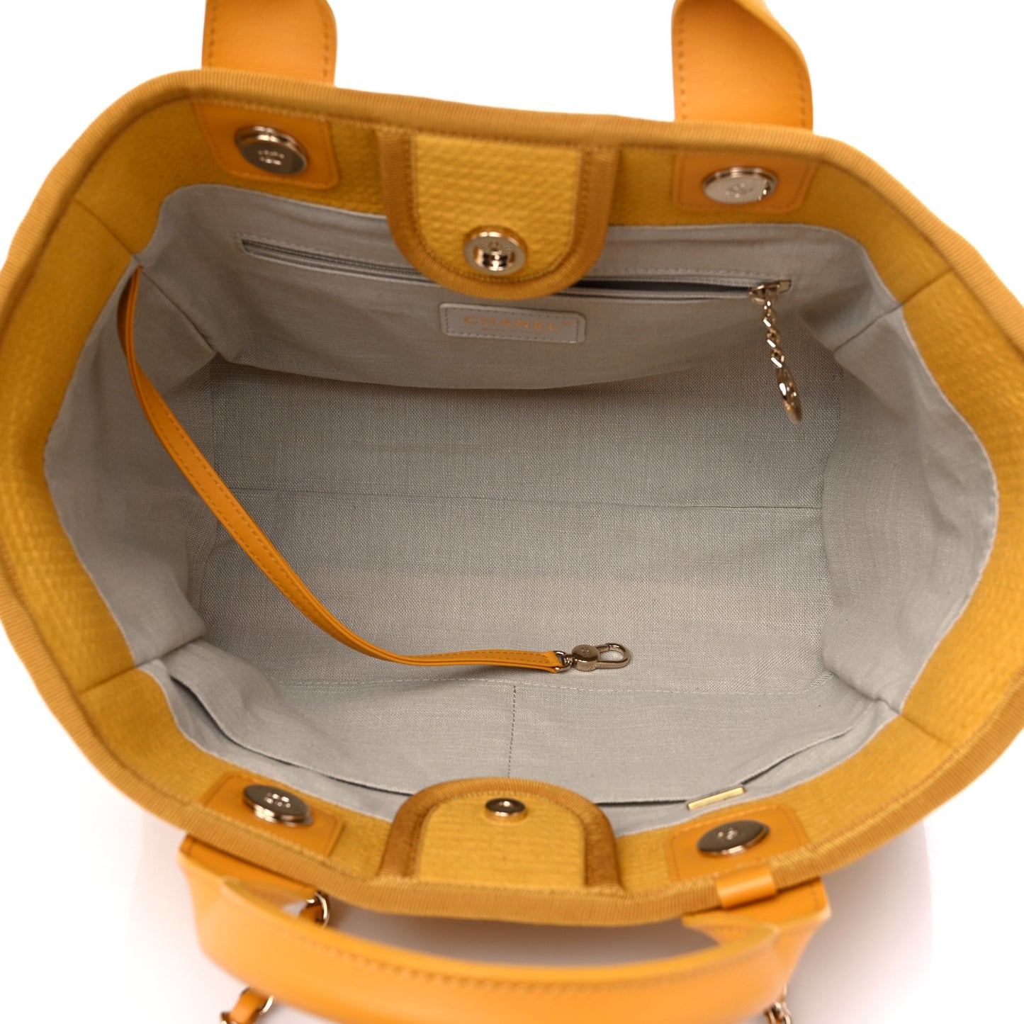 Mixed Fibers Small Deauville Tote Yellow