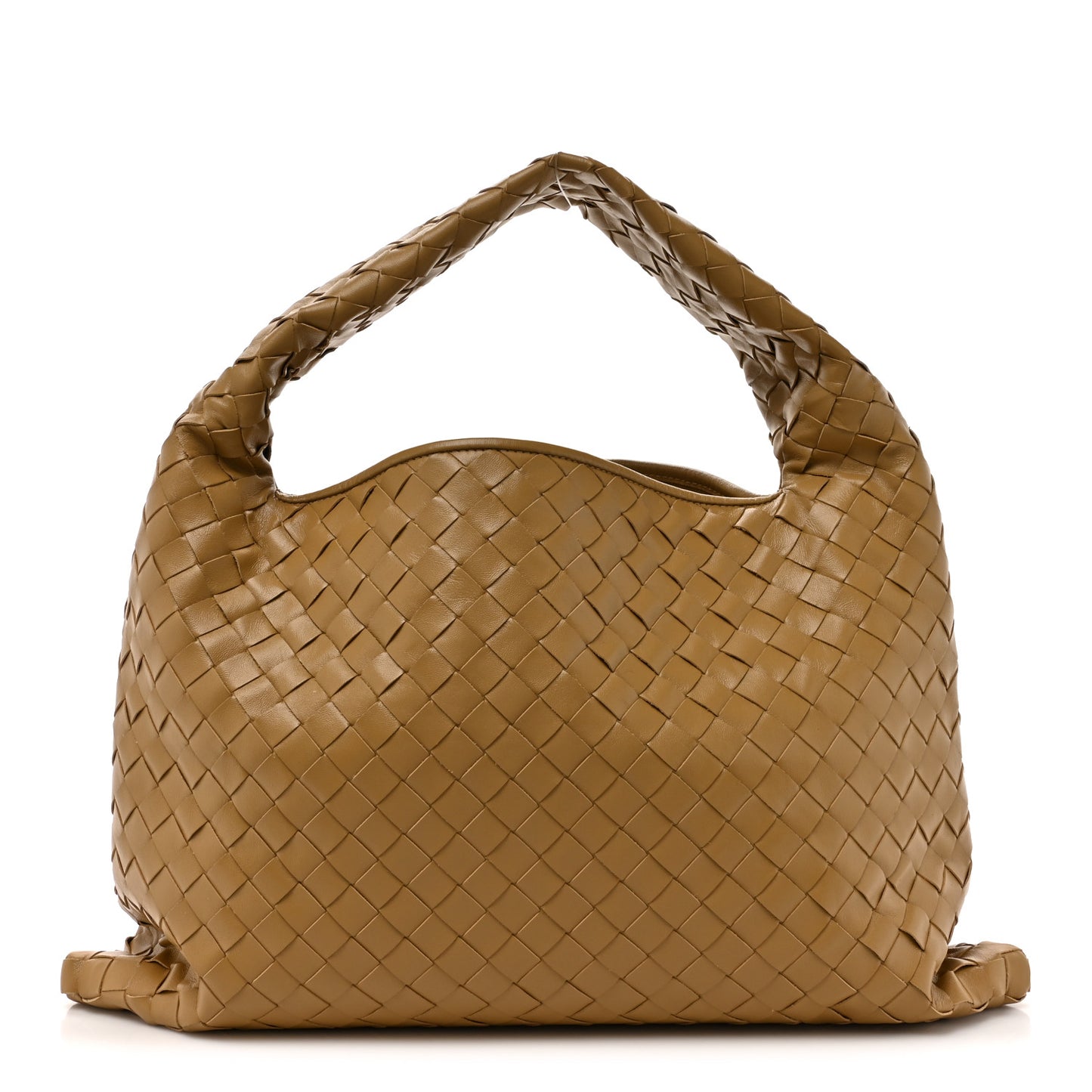 Calfskin Intrecciato Small Hop Dark Praline