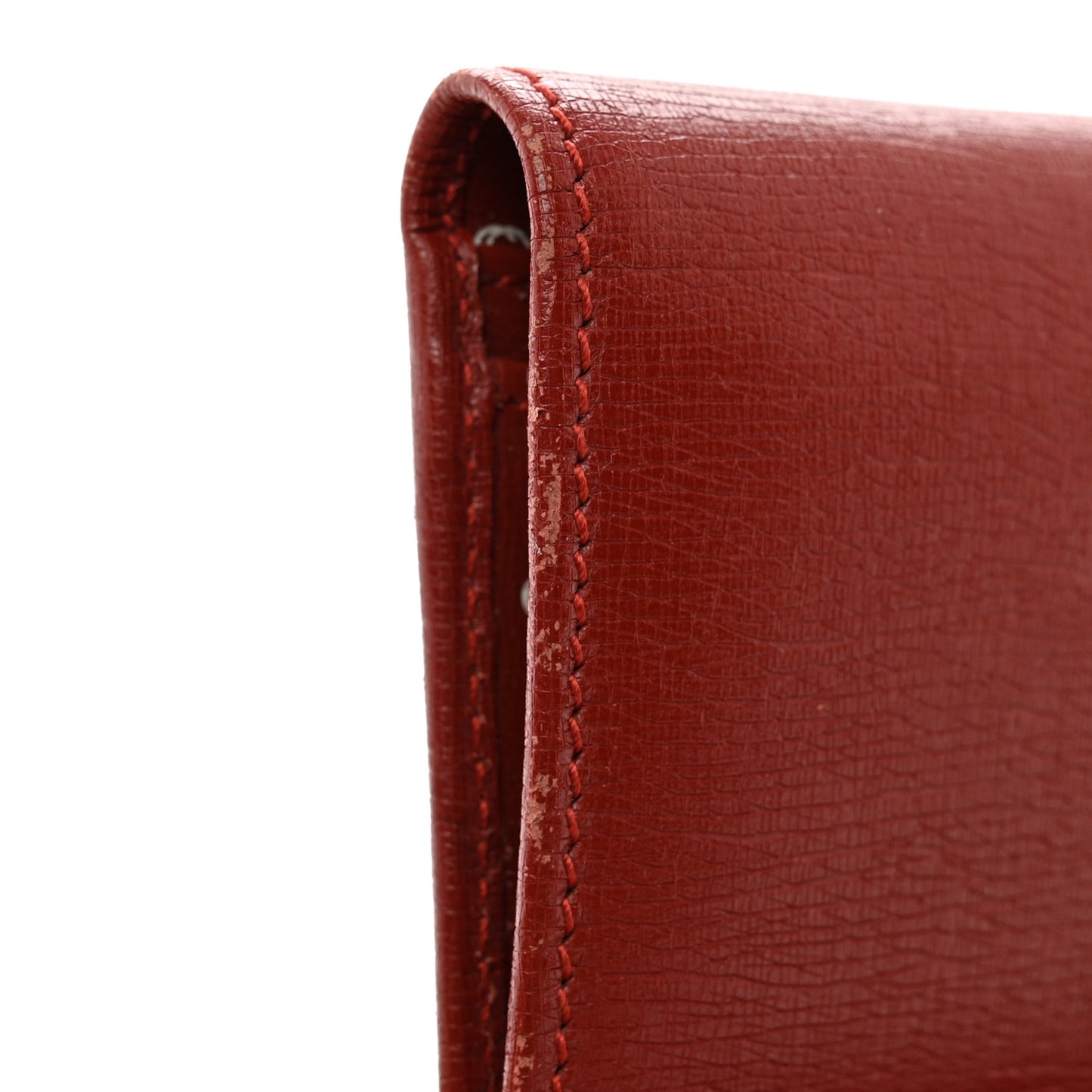Calfskin GG Continental Wallet Red