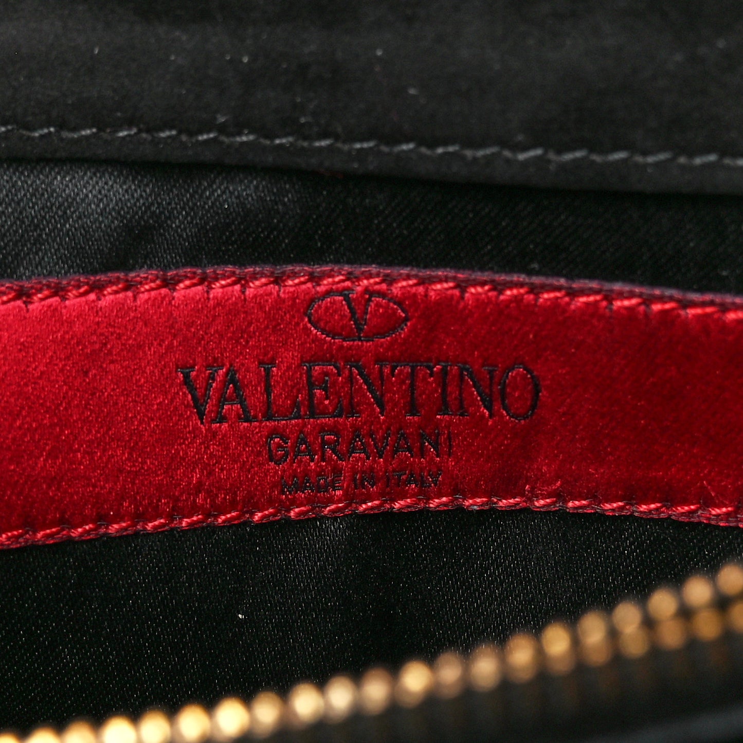 Patent Rockstud Wallet On Chain Black