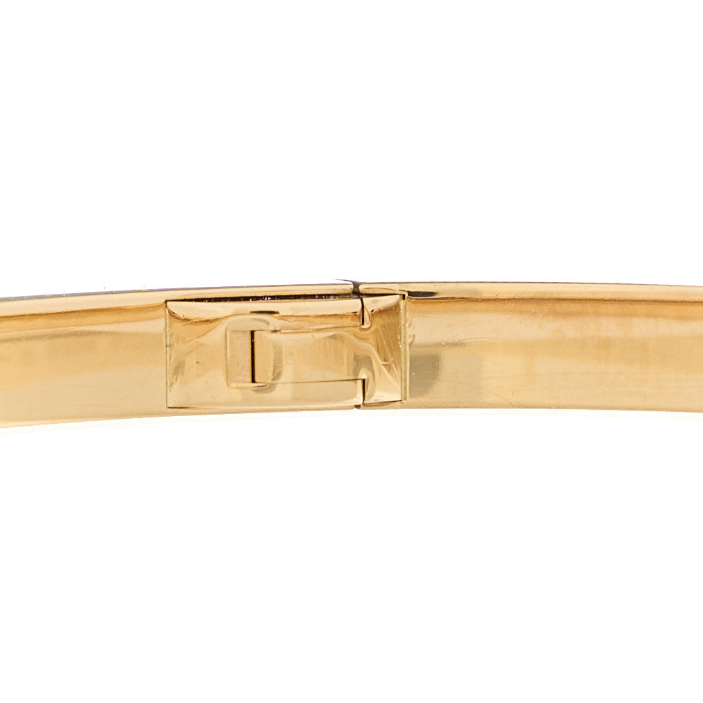 18K Yellow Gold 6 Diamond Small LOVE Bracelet 16