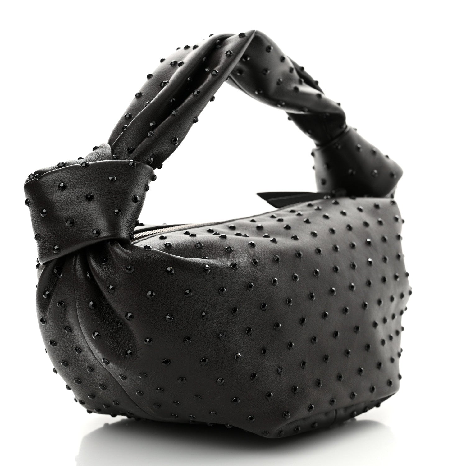 Bottega Veneta Nappa Strass Mini Double Knot Bag Fondant 3 of 9