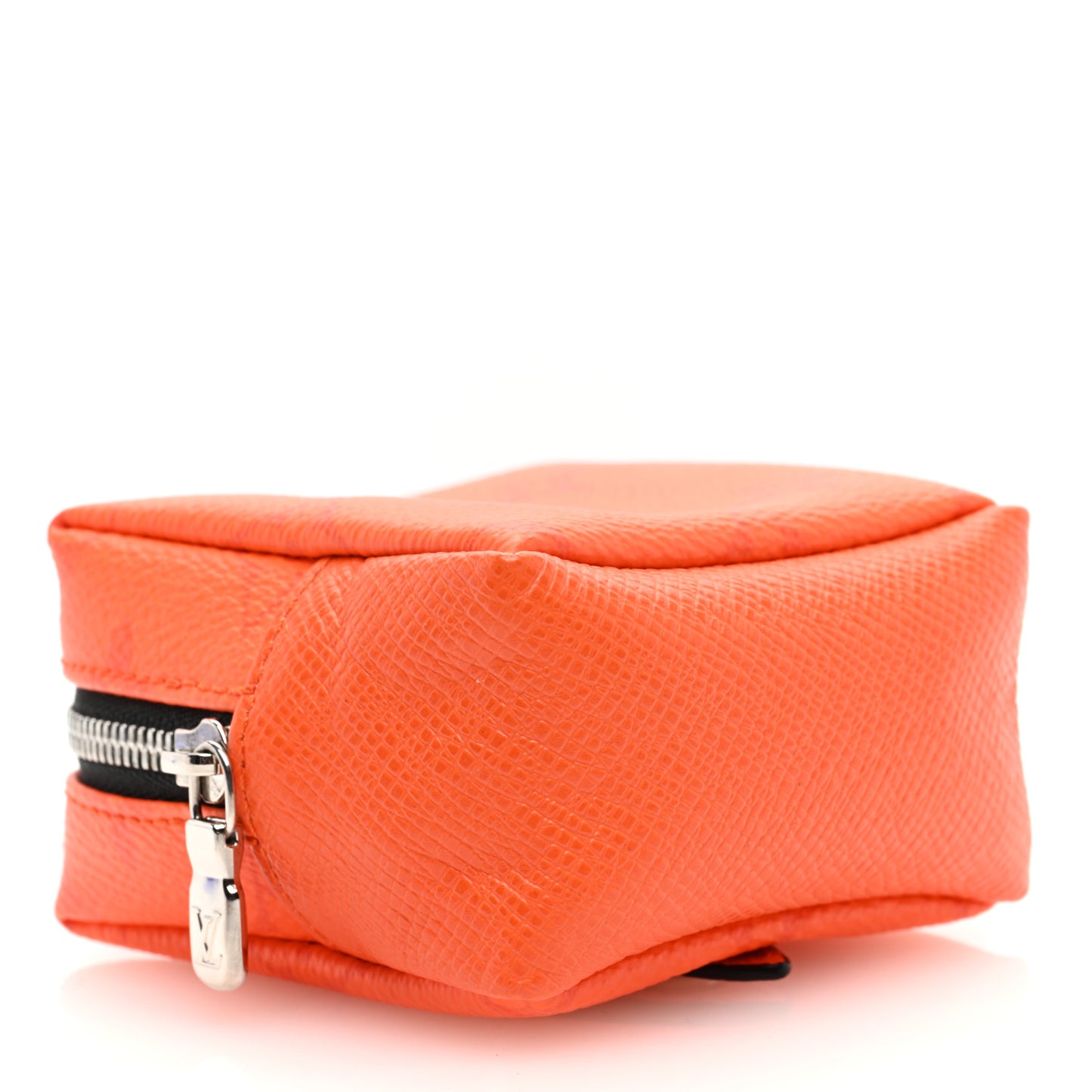 Taigarama Monogram Squared Pouch Bag Charm Orange