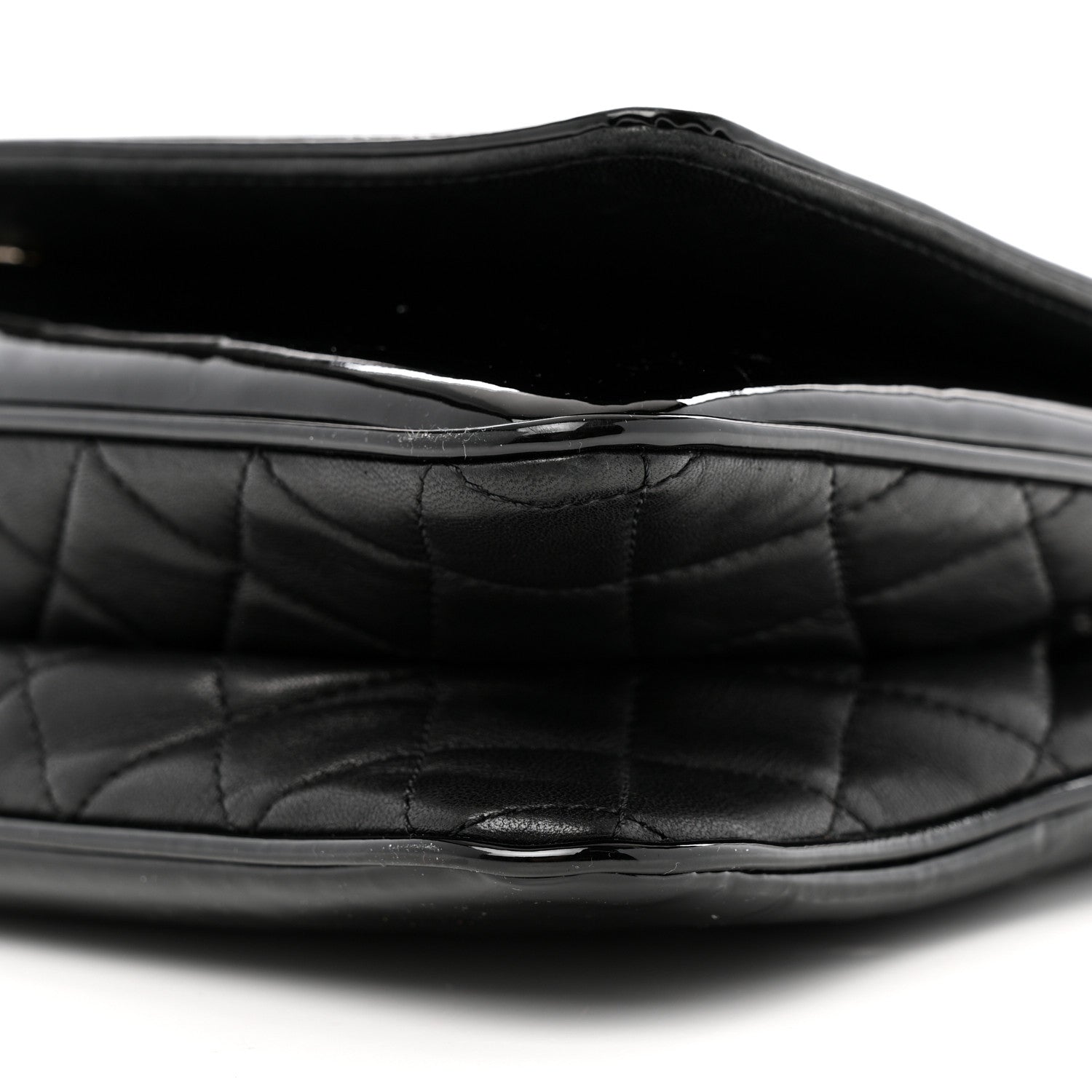Chanel Vinyl Small Lipstick Flap Bag Black 10 of 13