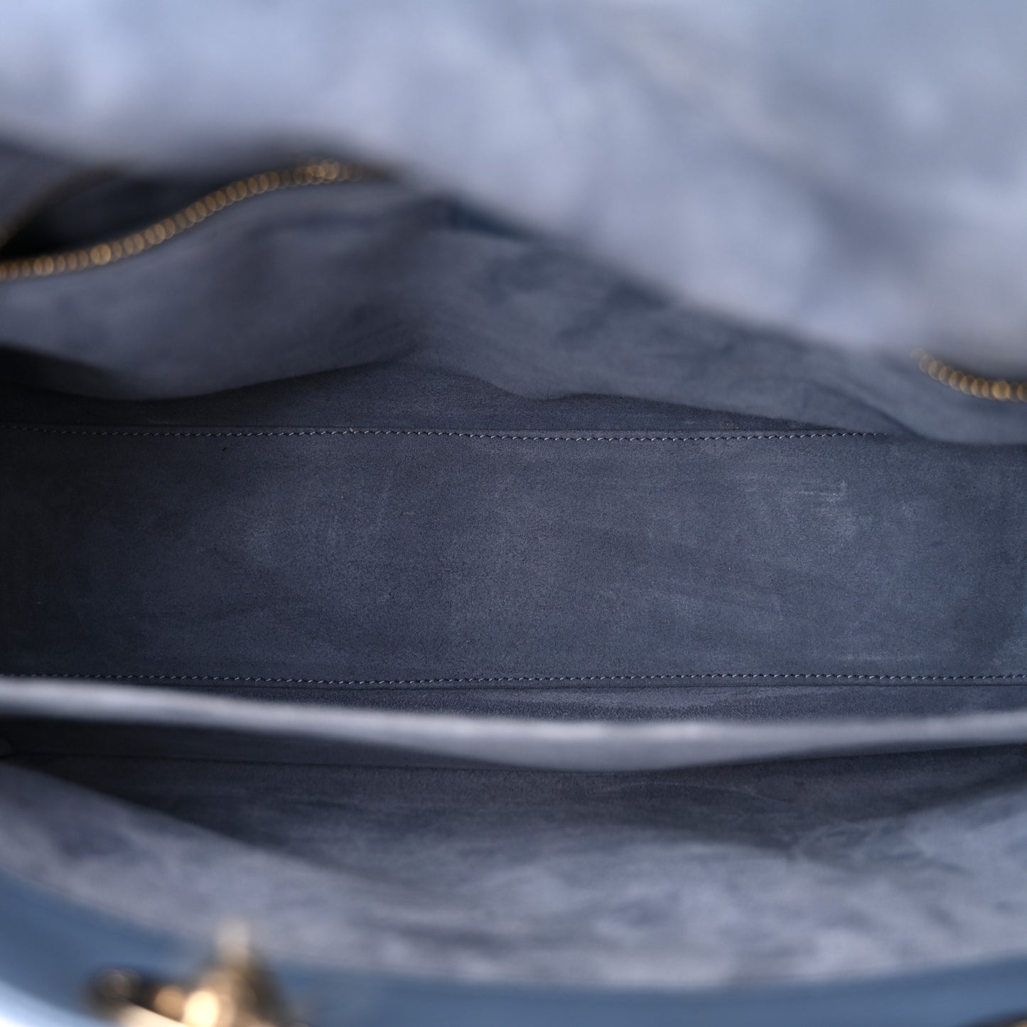 Lambskin Cannage Large Lady Denim