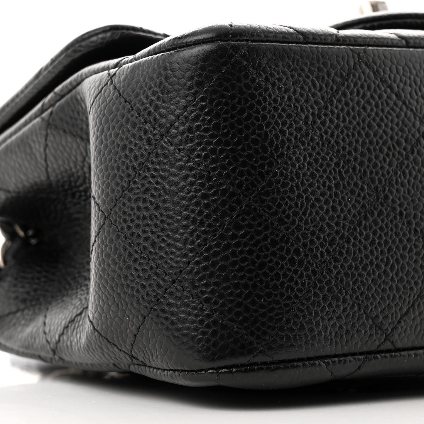 Caviar Quilted Mini Square Flap Black