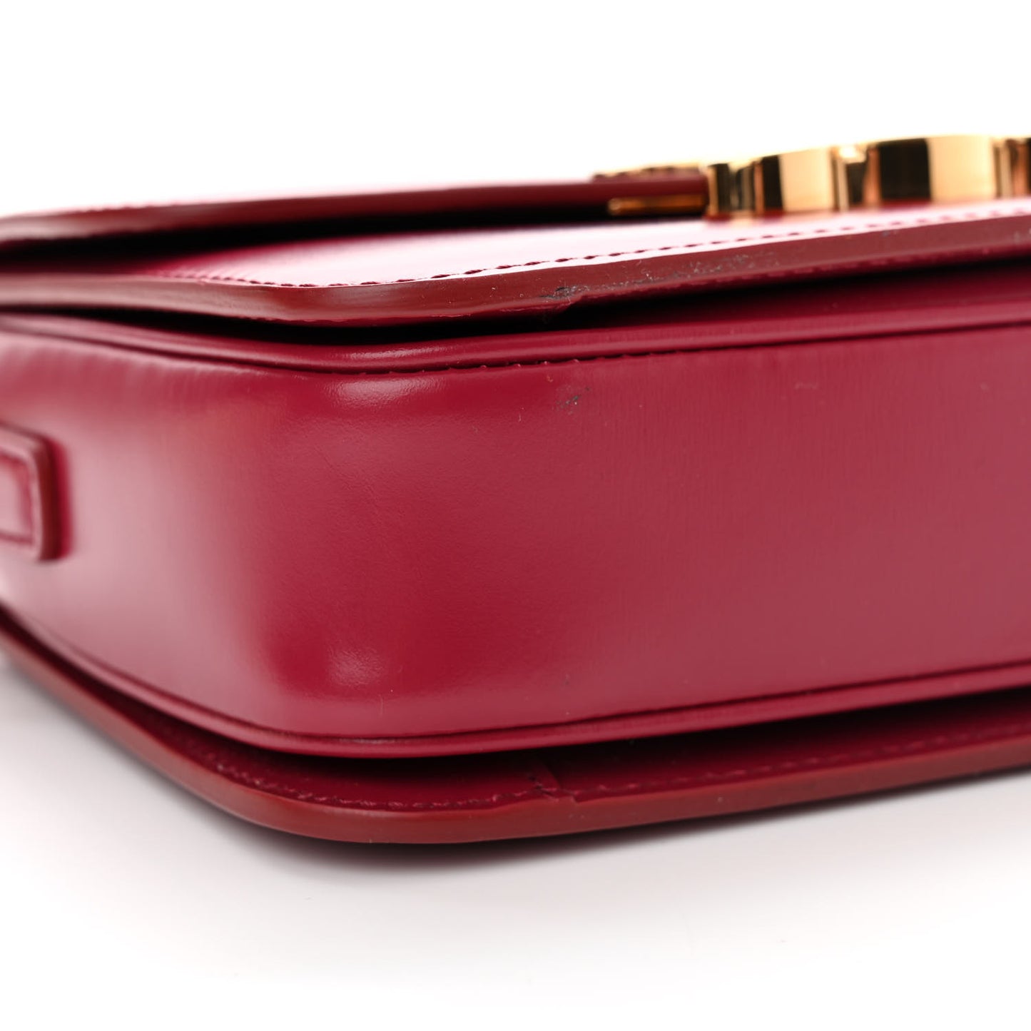 Shiny Calfskin Teen Triomphe Carmin