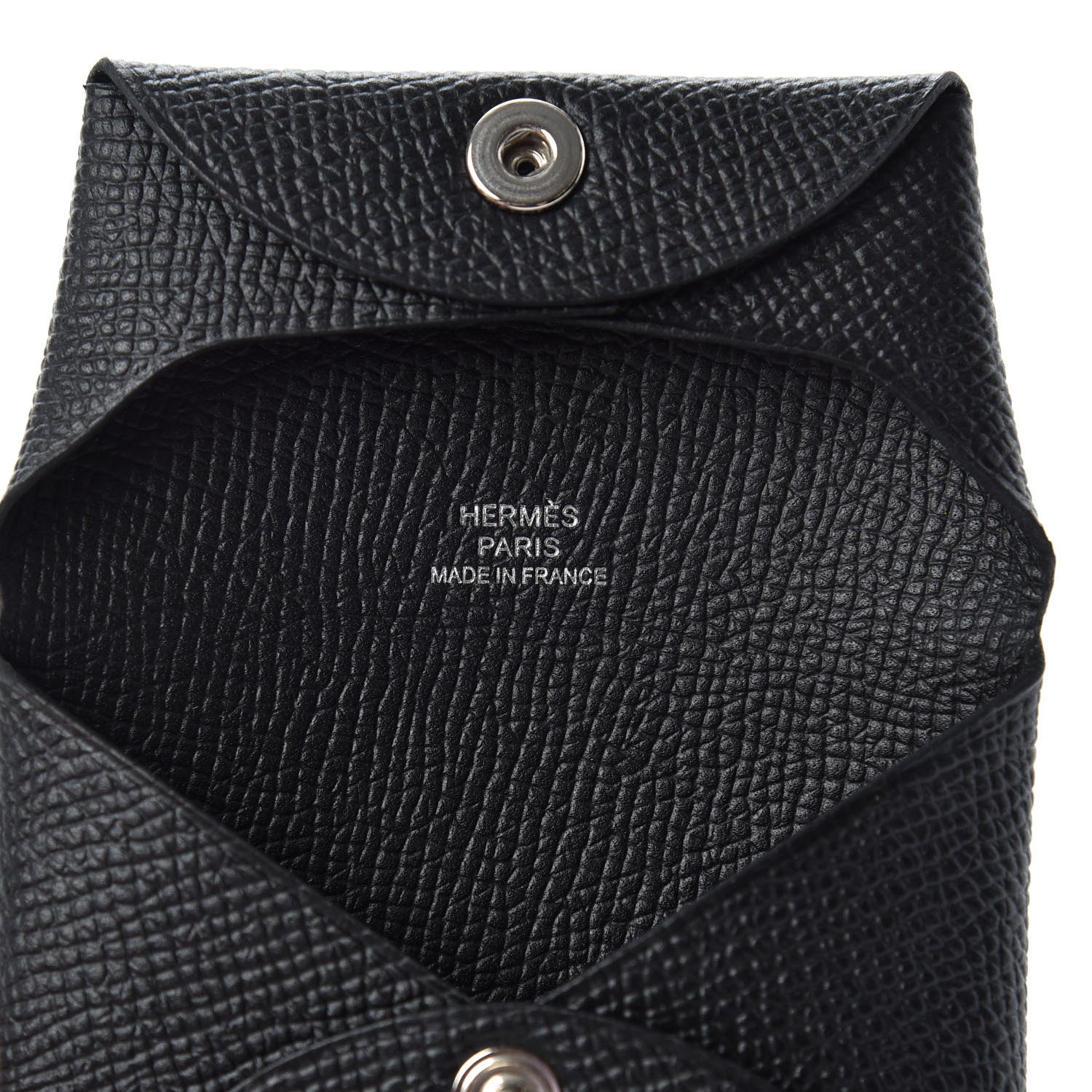 Hermes Epsom Bastia Coin Purse Black 6 of 6