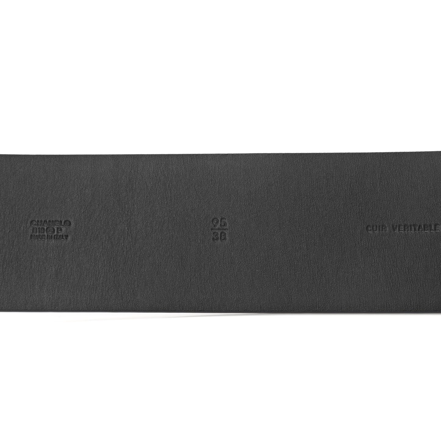 Calfskin Logo Chain Belt 95 38 Blue