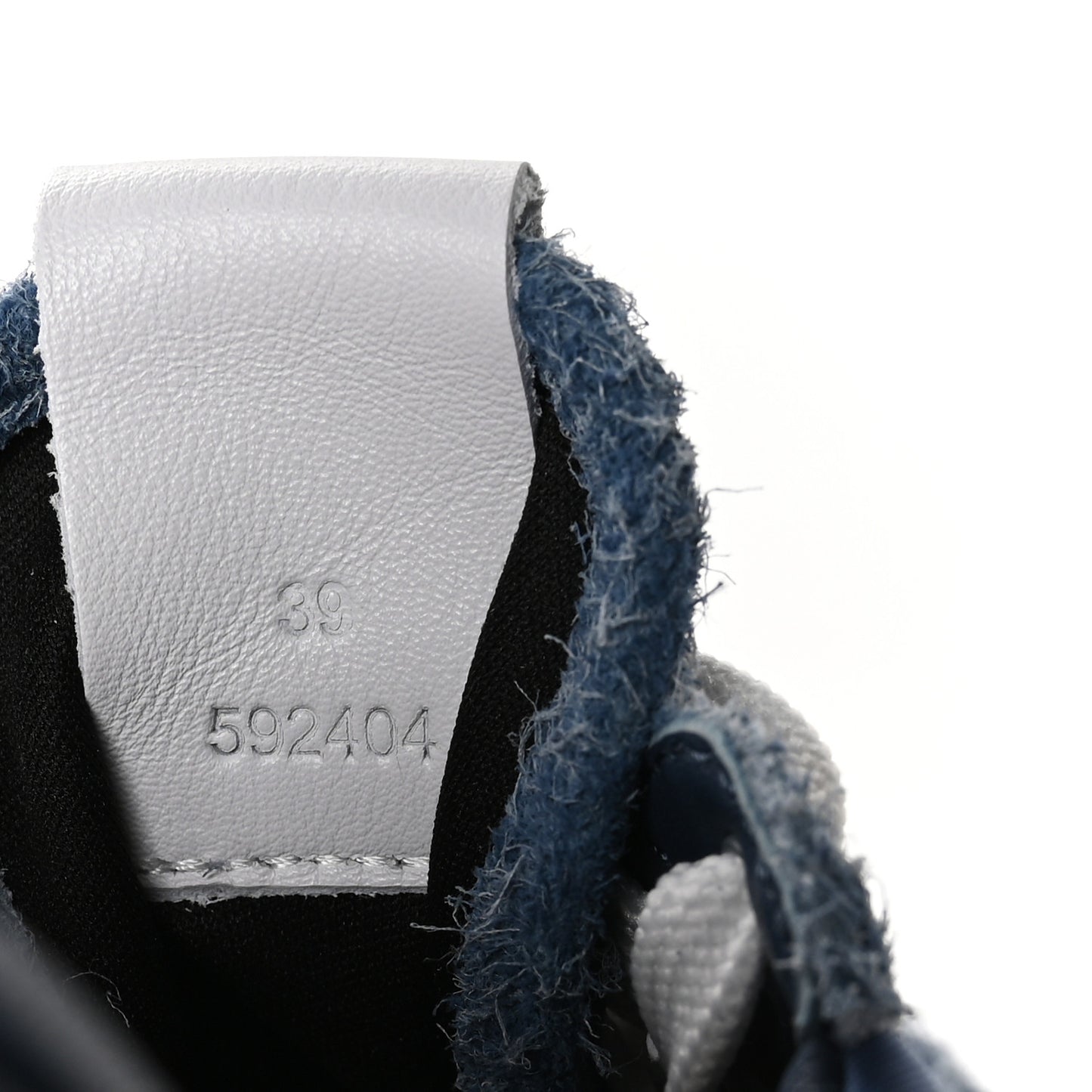 Brushed Suede Nylon Flow Runners Sneakers 39 Raw Denim