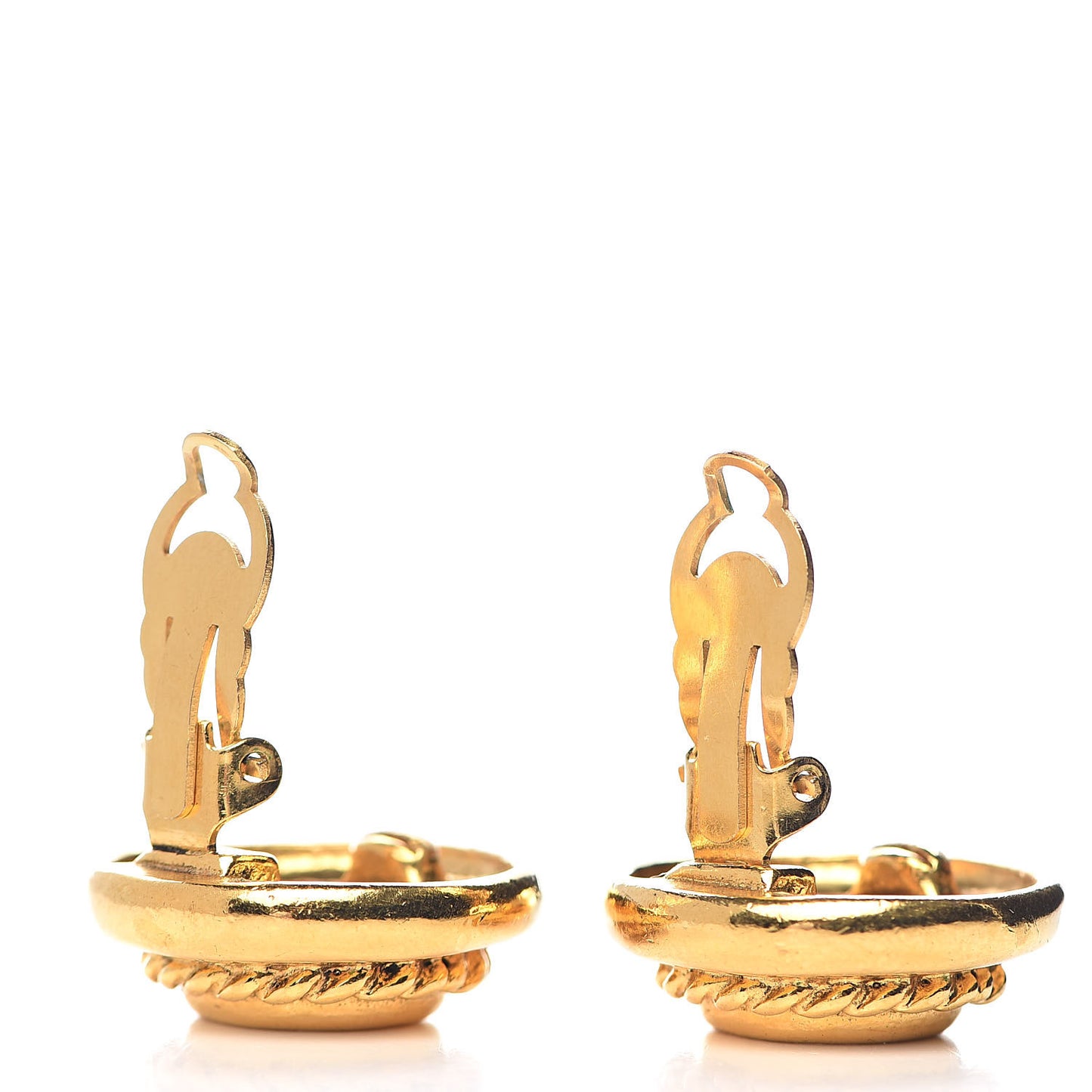 CC Clip On Earrings Gold