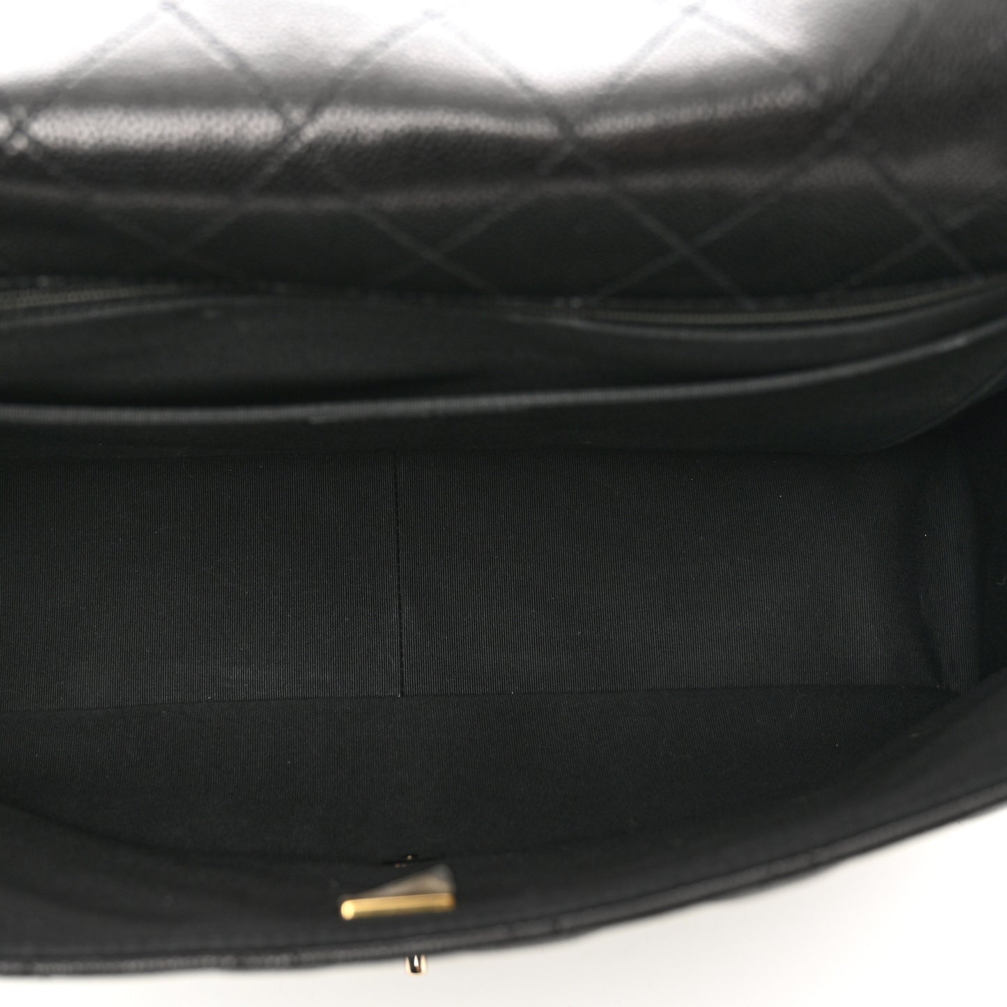 Caviar Quilted XXL Travel Flap Bag Black