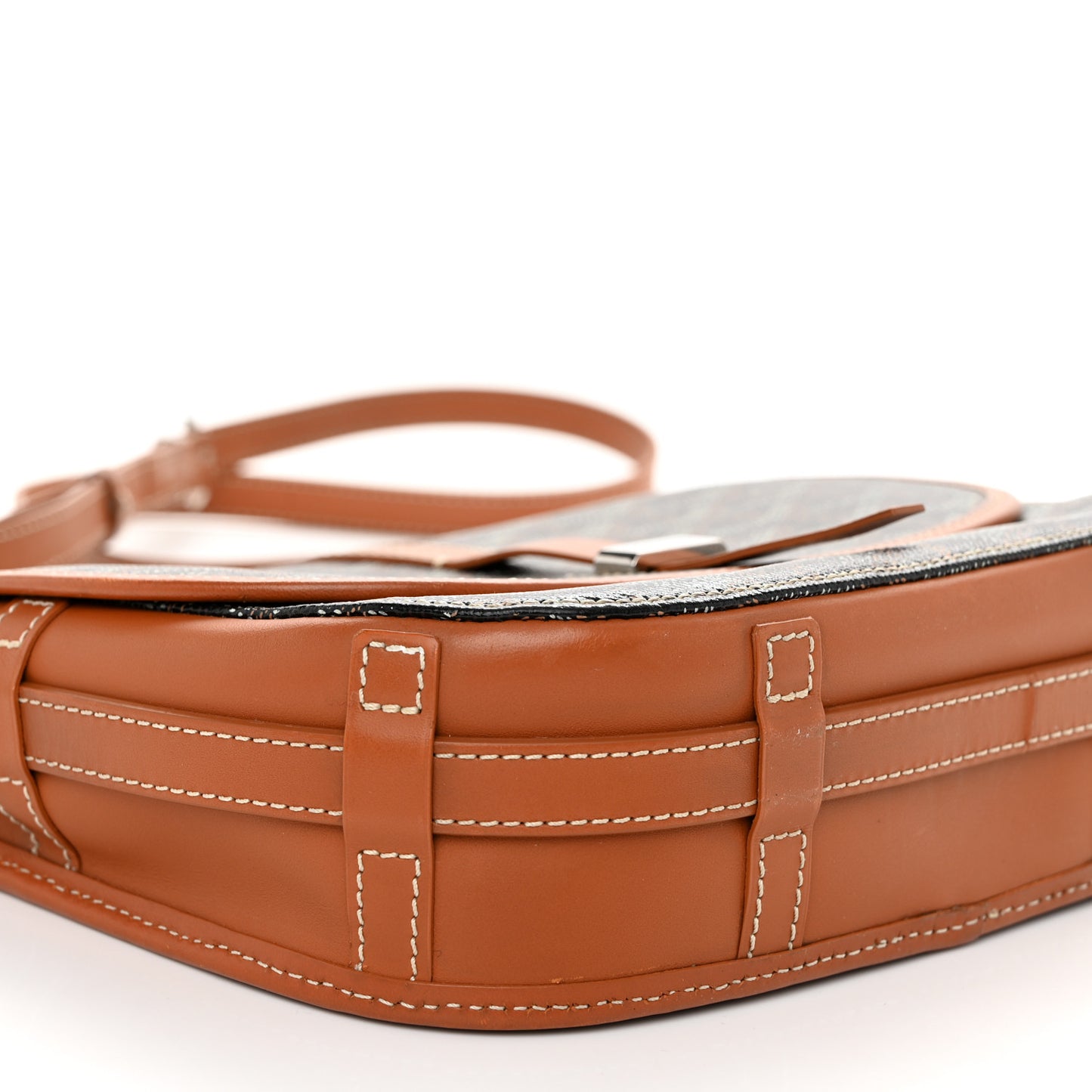 Goyardine Belvedere II PM Messenger Bag Black Gold