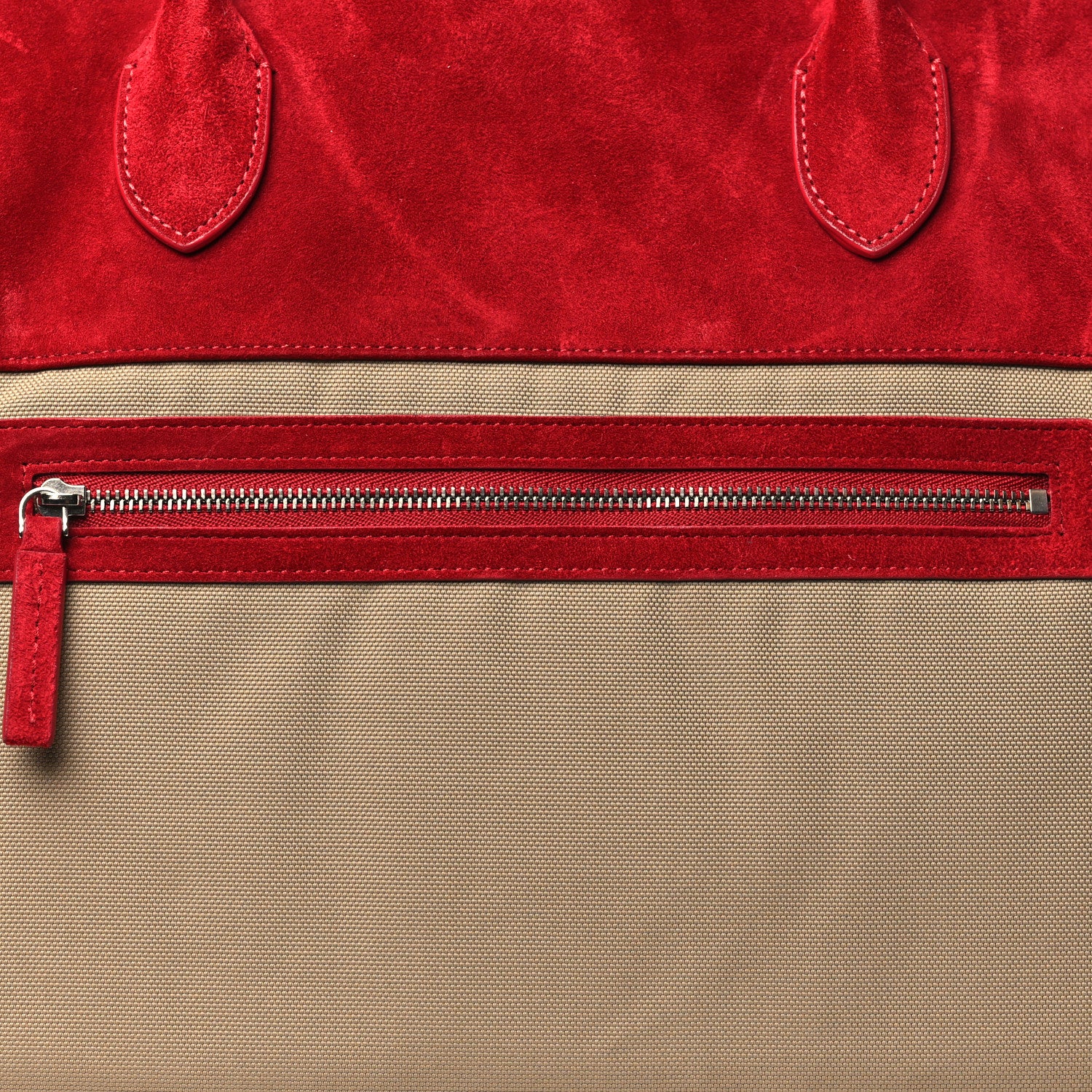 The Row Nylon Suede Margaux 17 Inside-Out Taupe Red 7 of 11