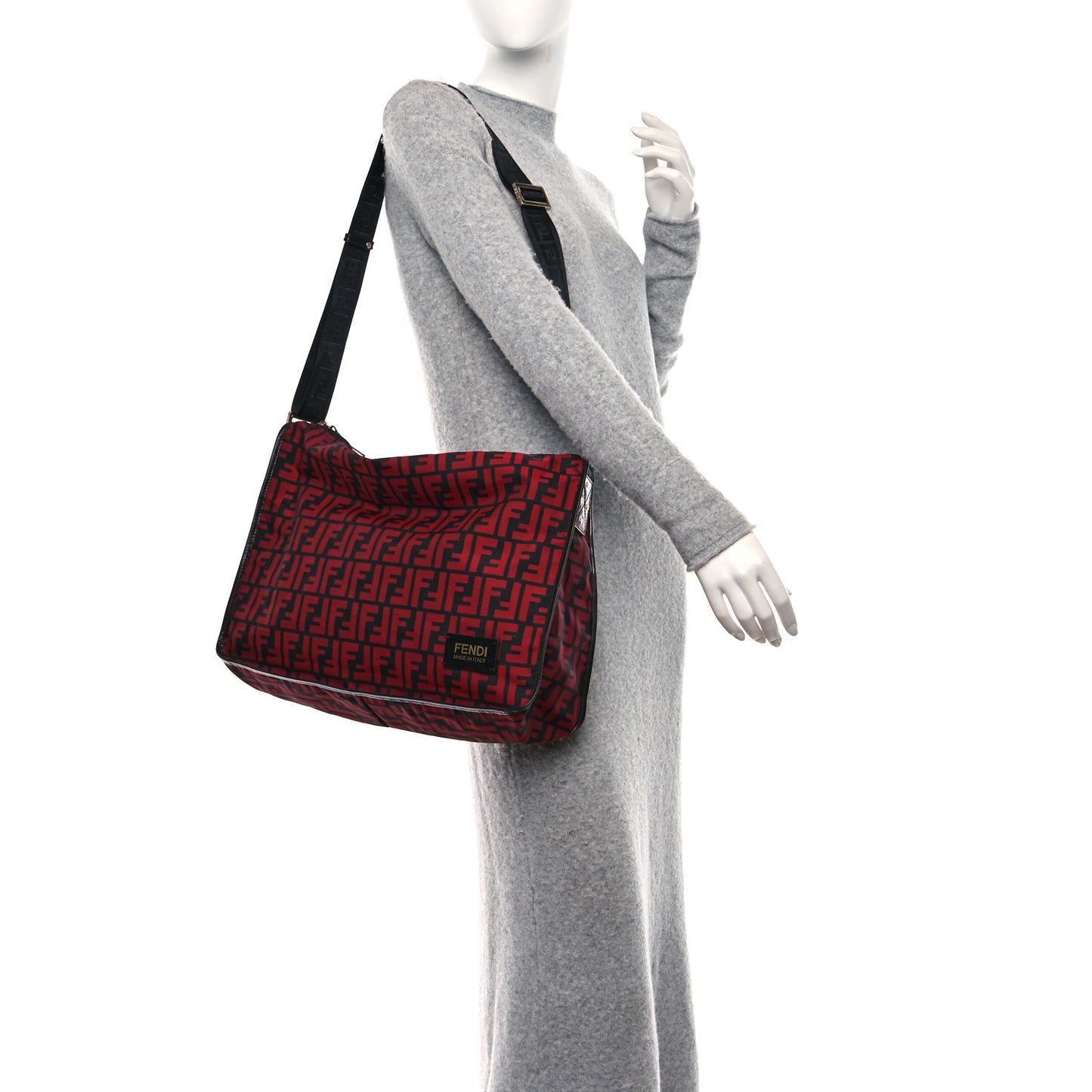 Zucca Messenger Bag Red Black