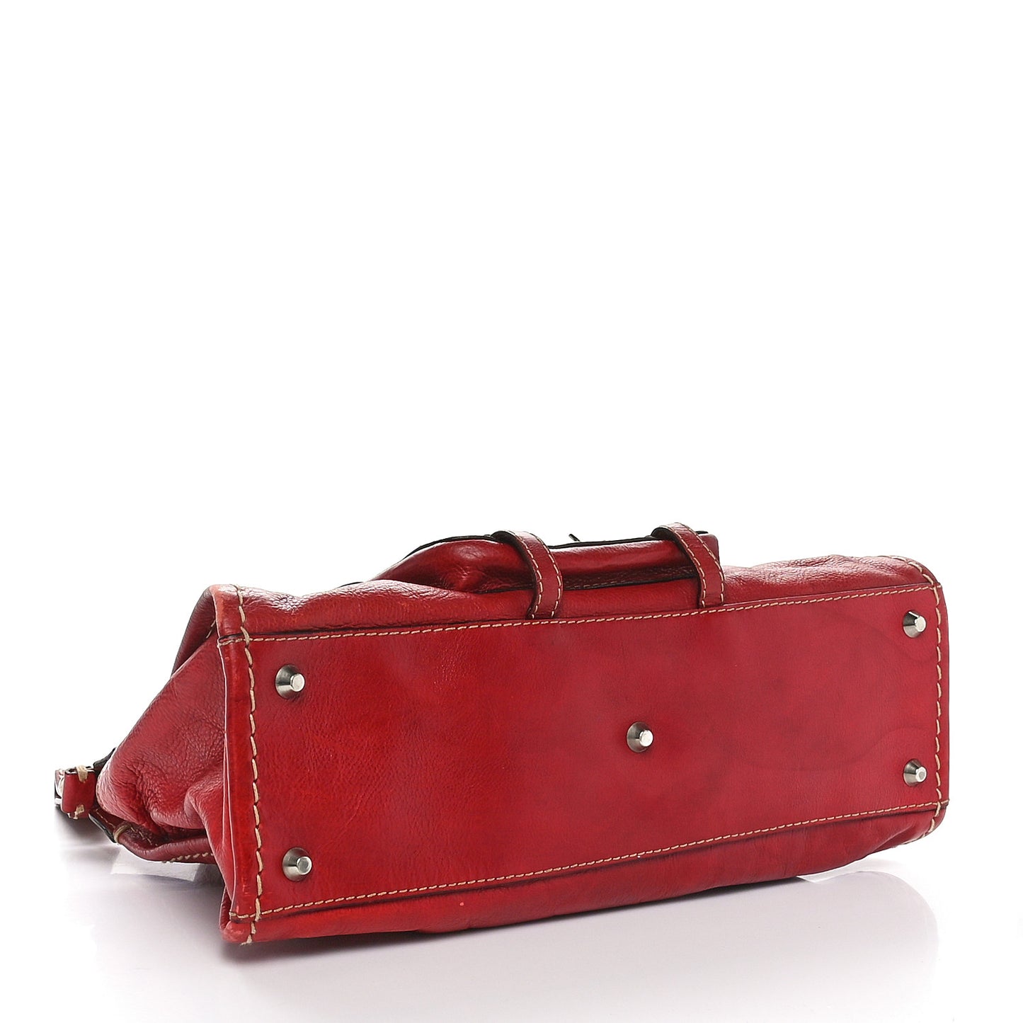 Calfskin Edith Satchel Whiskey