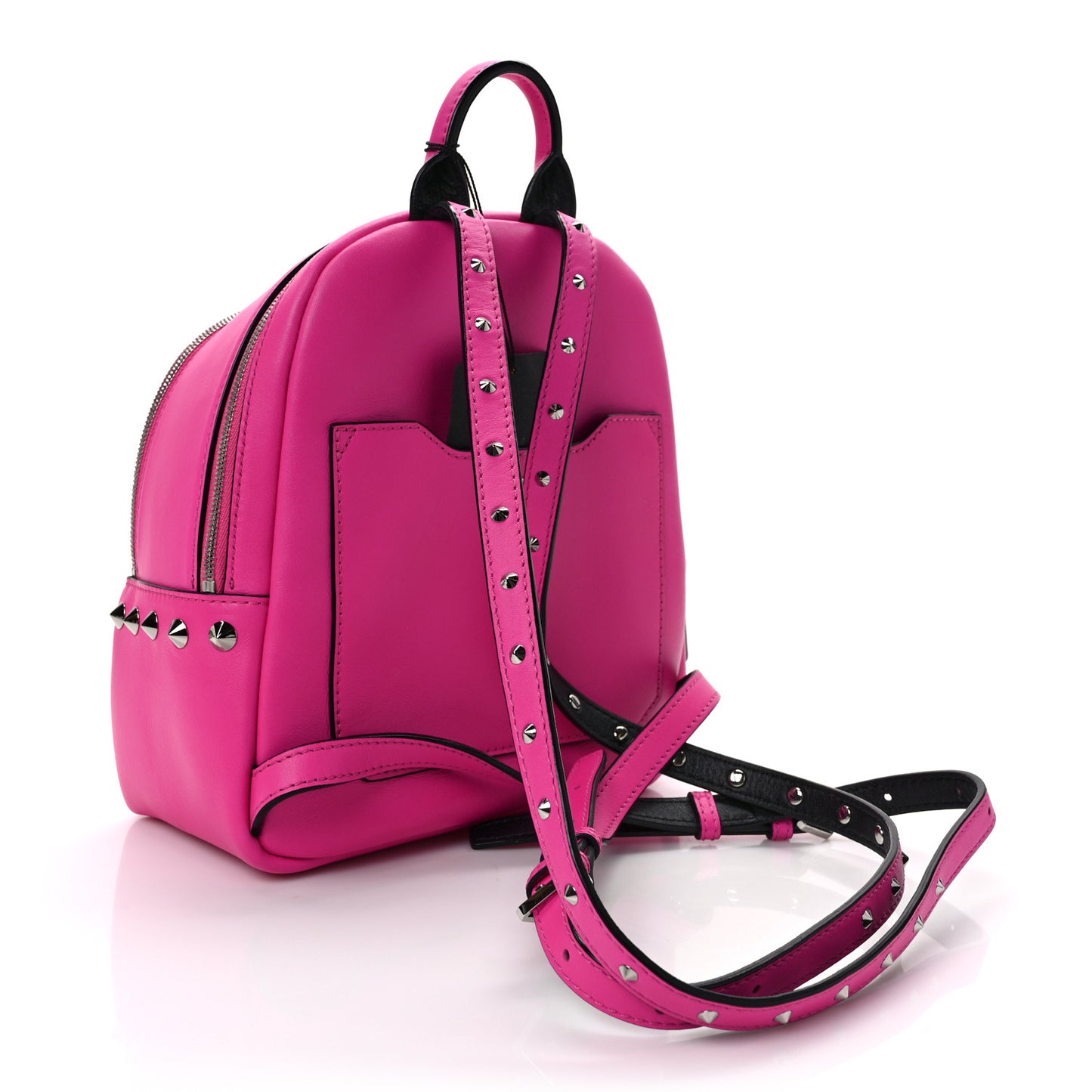 Calfskin Mini Duchess Polke Studs Backpack Electric Pink
