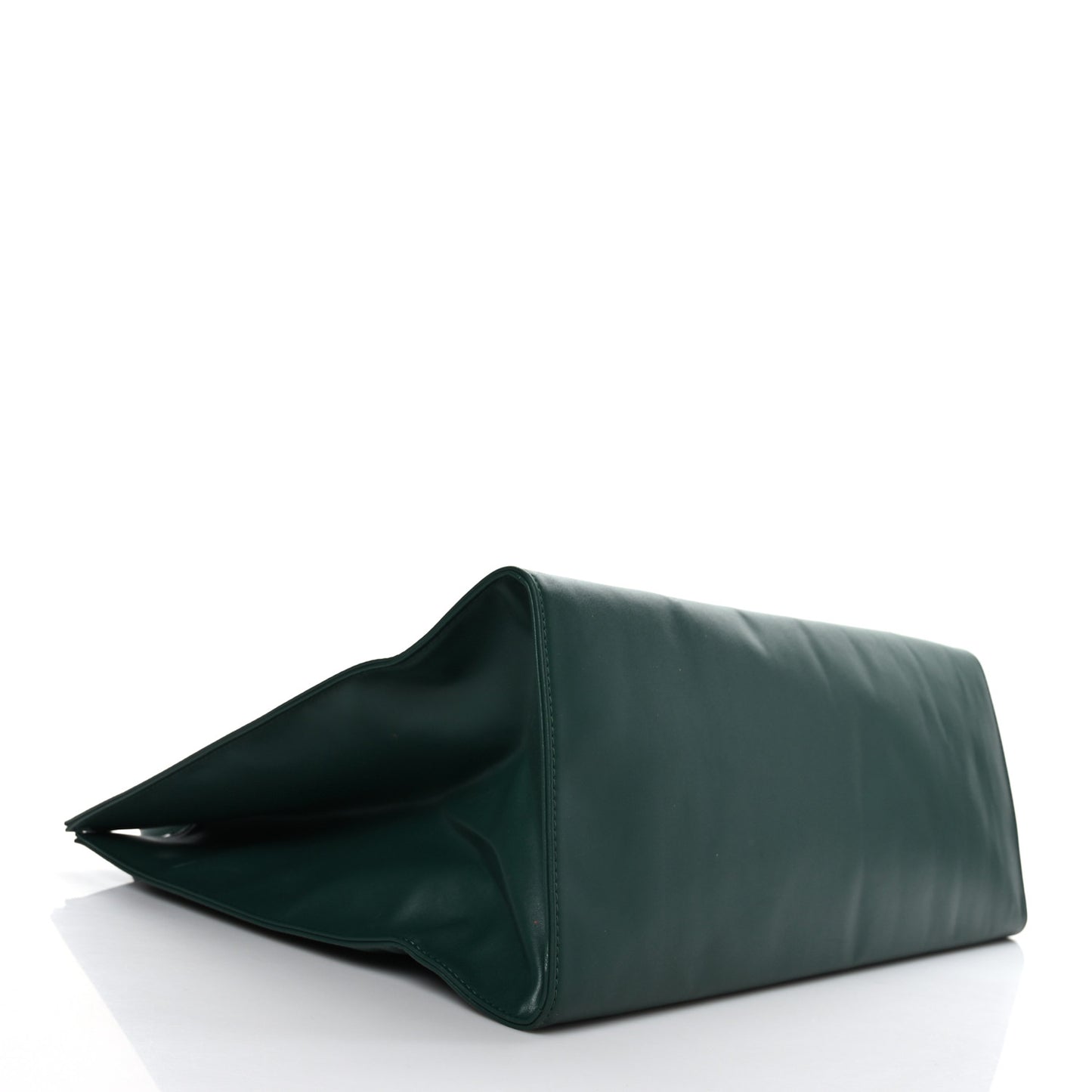 Vegan Leather Large Shopping Bag Dark Olive