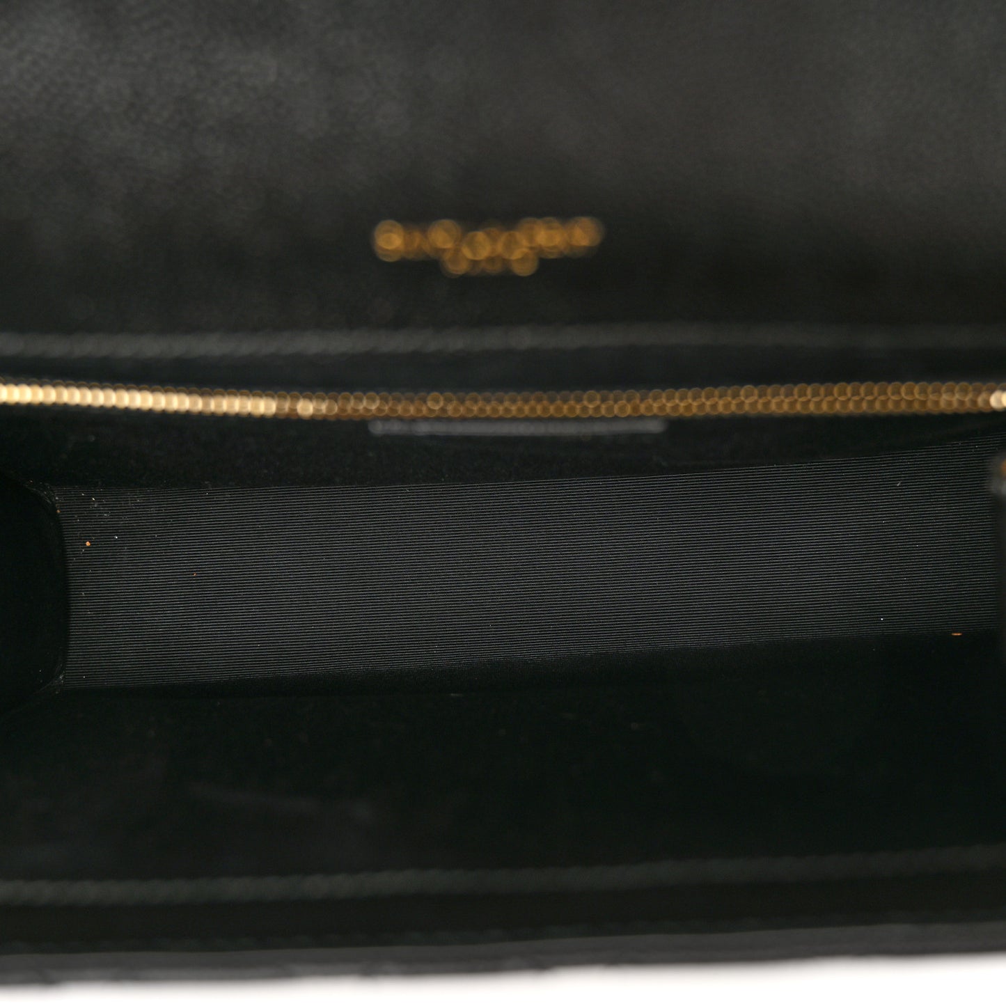 Grain De Poudre Textured Mixed Matelasse Large Triquilt Monogram Satchel Black