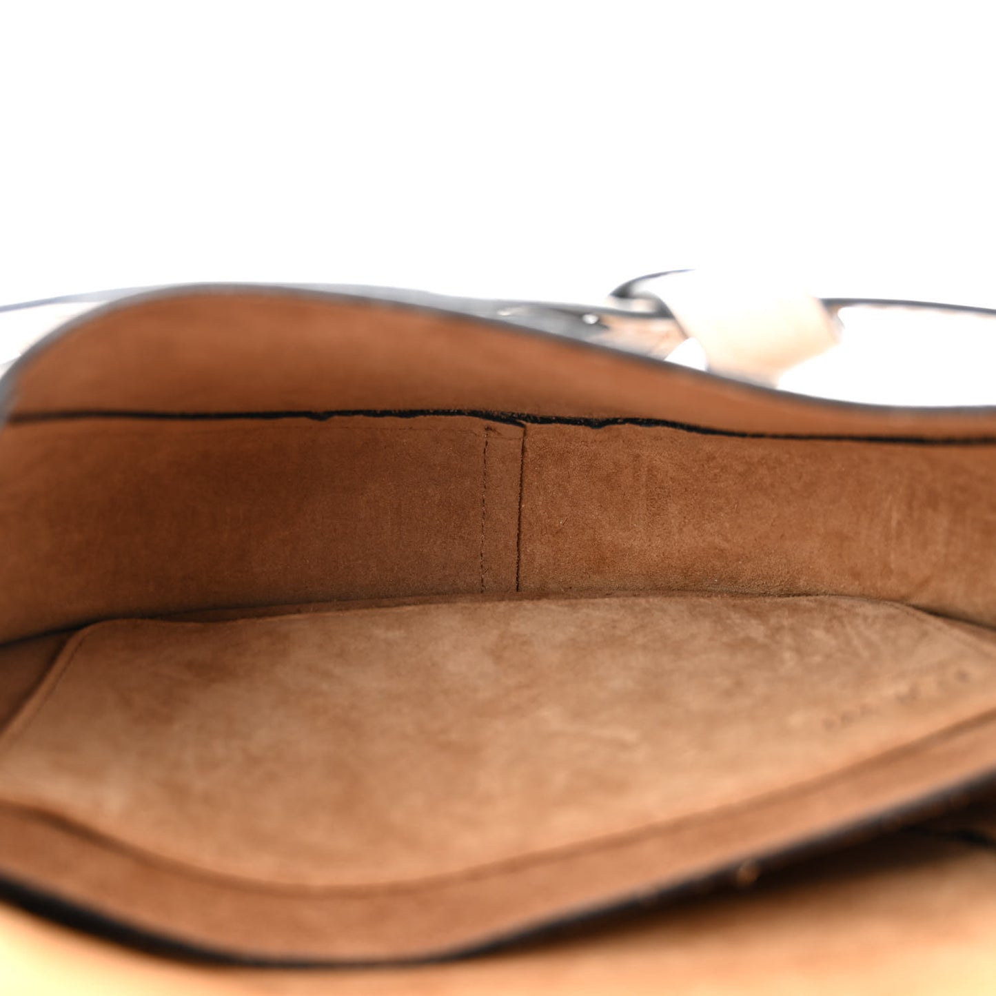 Grained Calfskin Small Gate Crossbody Bag Light Oat