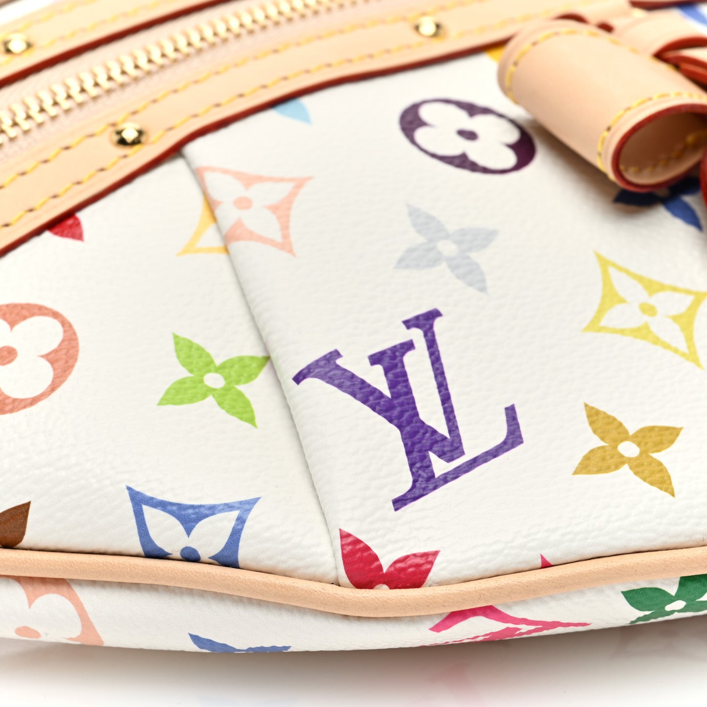 LV X TM Monogram Multicolor High Rise Bumbag White