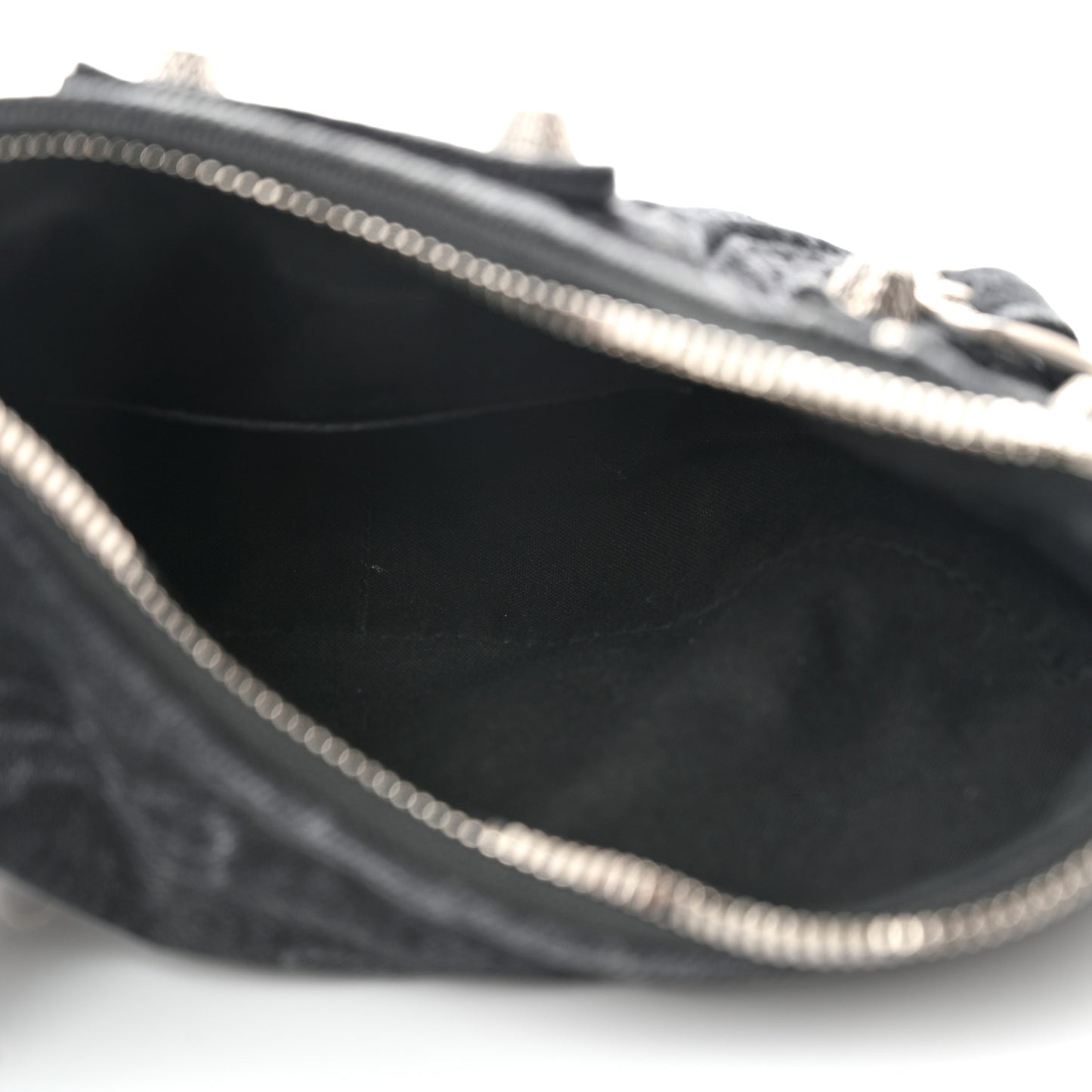 Denim BB Monogram Le Cagole Shoulder Bag XS Black