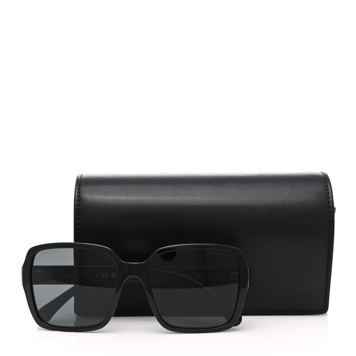 Acetate Square Sunglasses 5408 Black