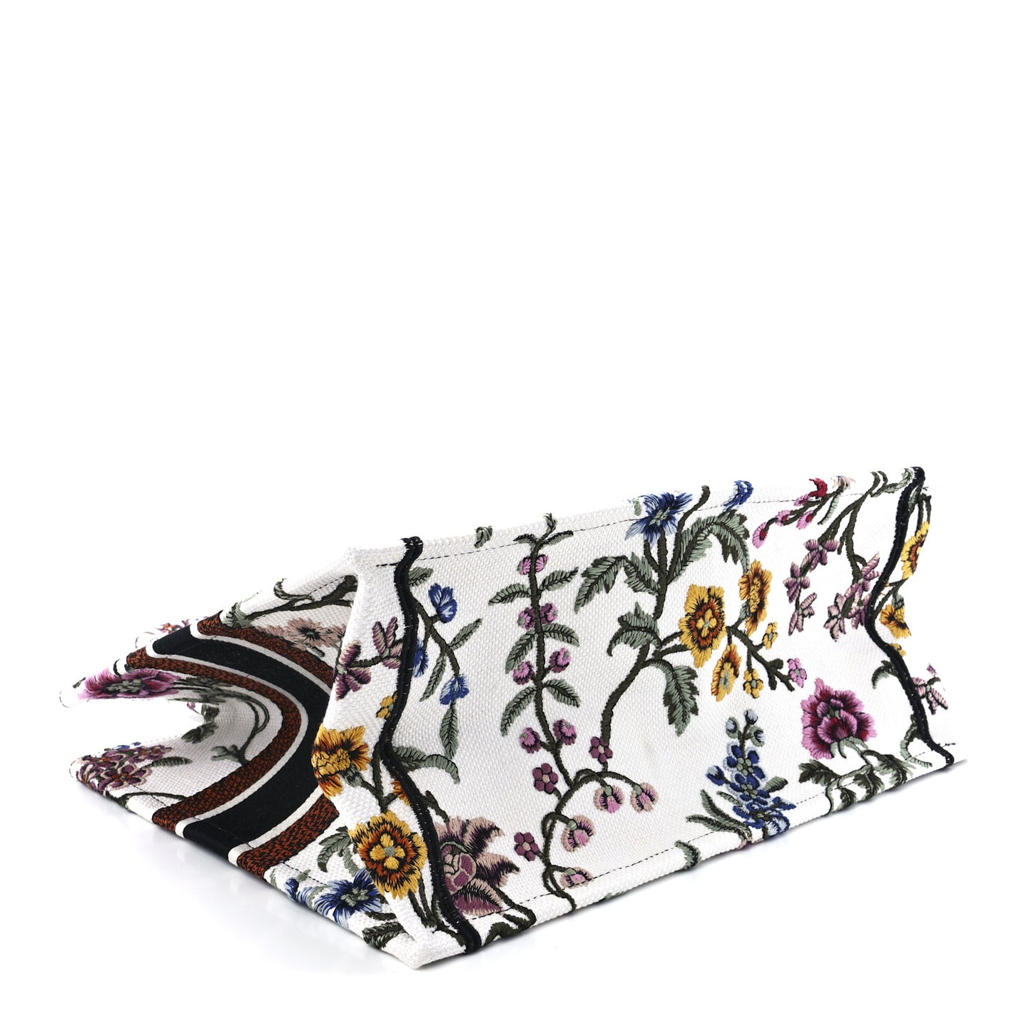 Canvas Embroidered Medium Rosa Mutabilis Book Tote