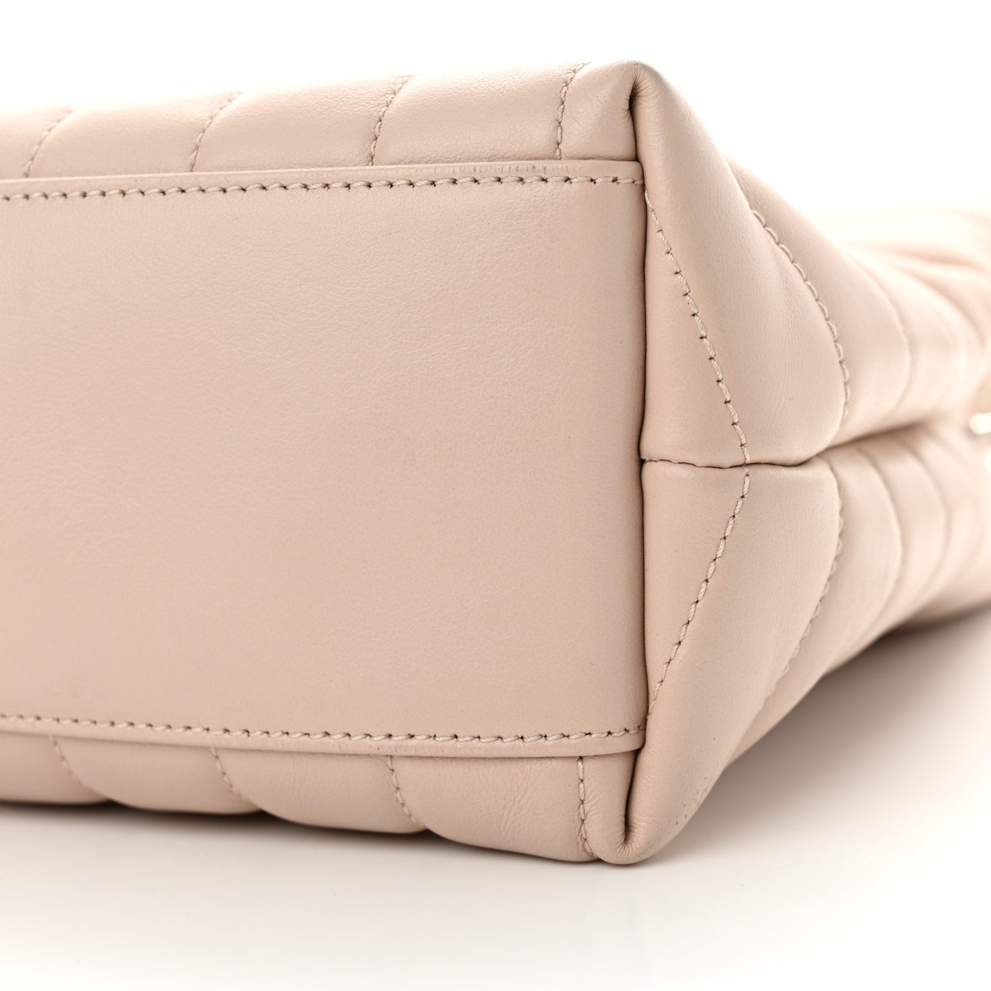 Calfskin Y Quilted Monogram Small Loulou Shopper Marble Pink