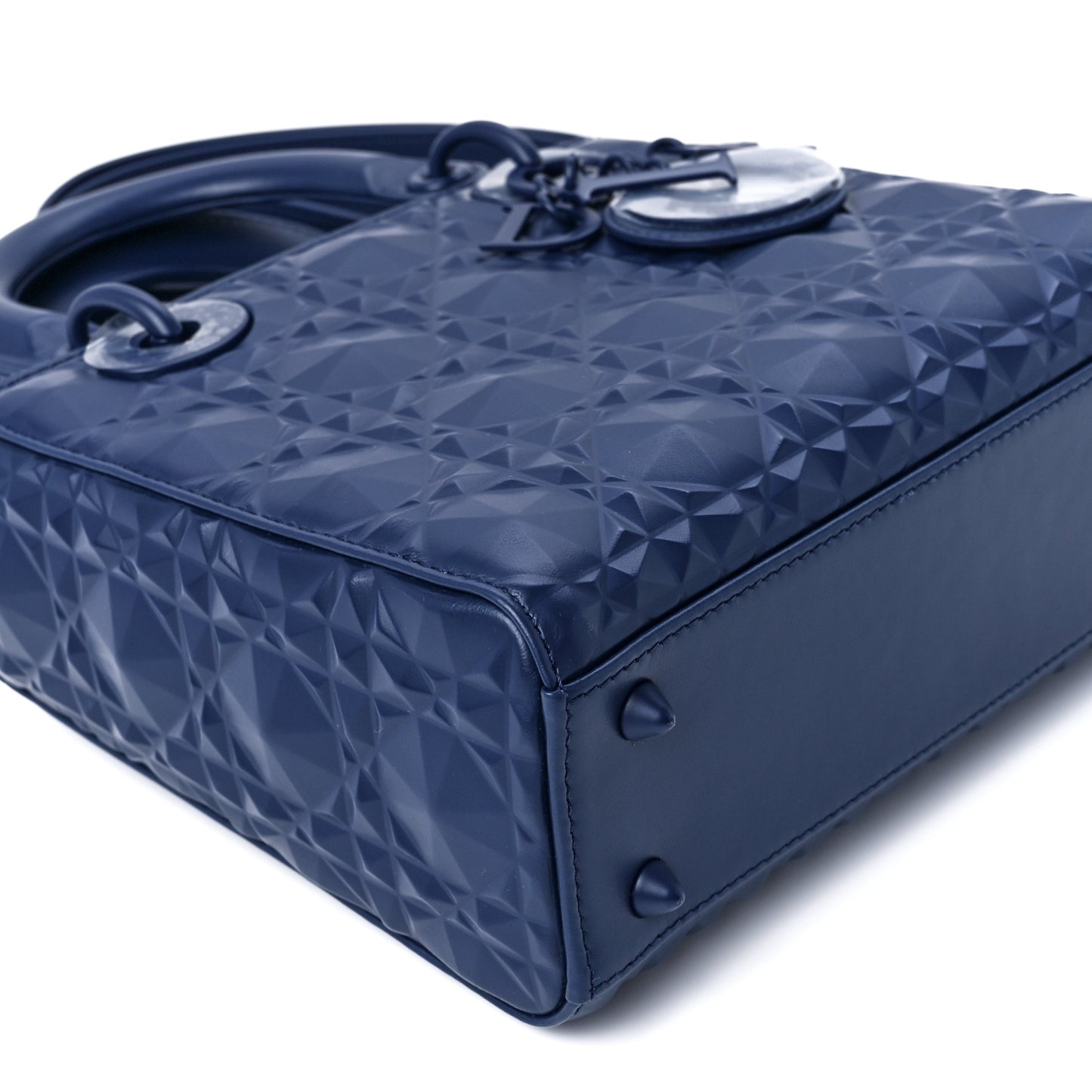 Calfskin Cannage Diamond Small My ABCDior Blue Royale